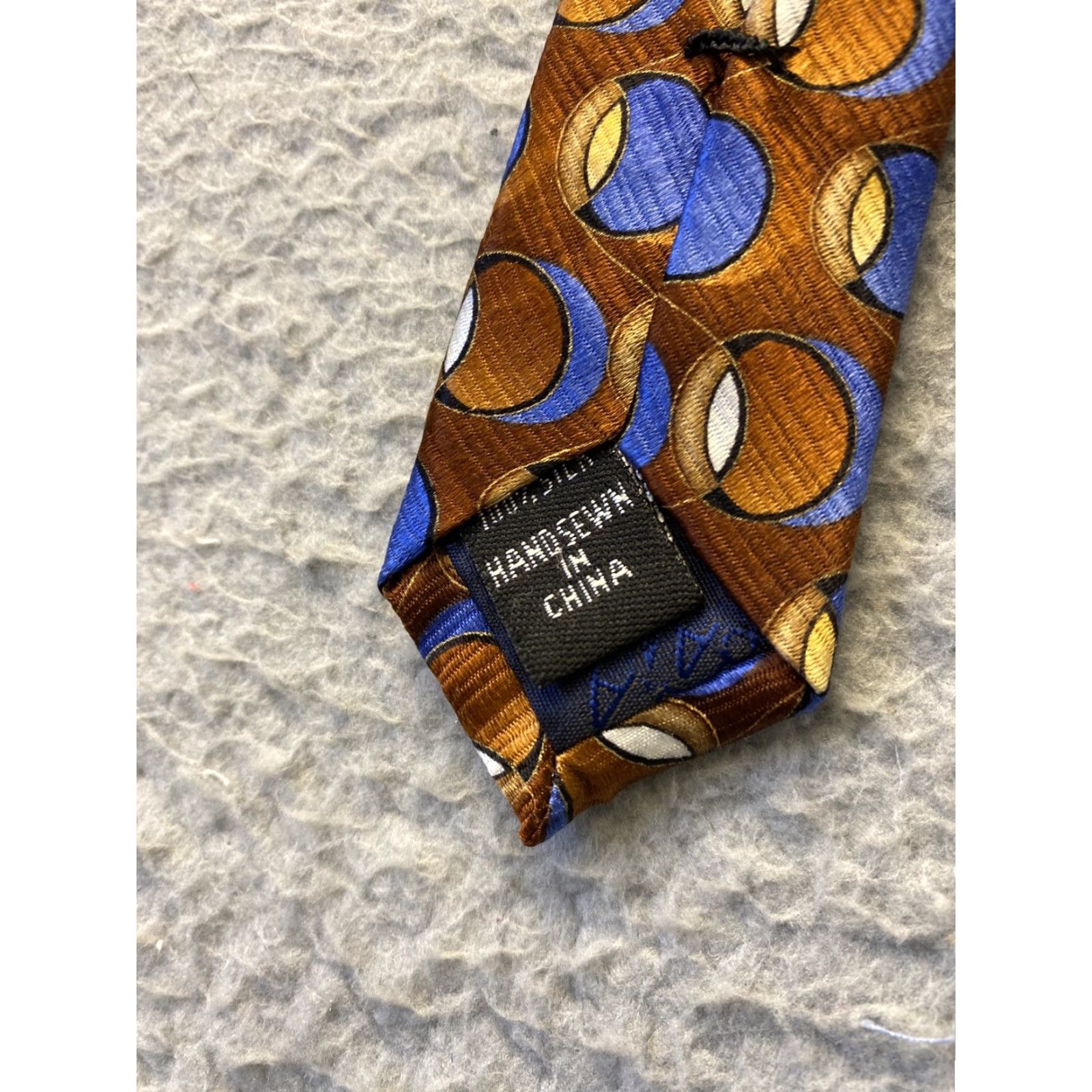 Jos. A. Bank Jos. A. Bank Geometric Silk Tie Classic Length Multicolor Golf Preppy Mens Size ONE SIZE - 4 Thumbnail