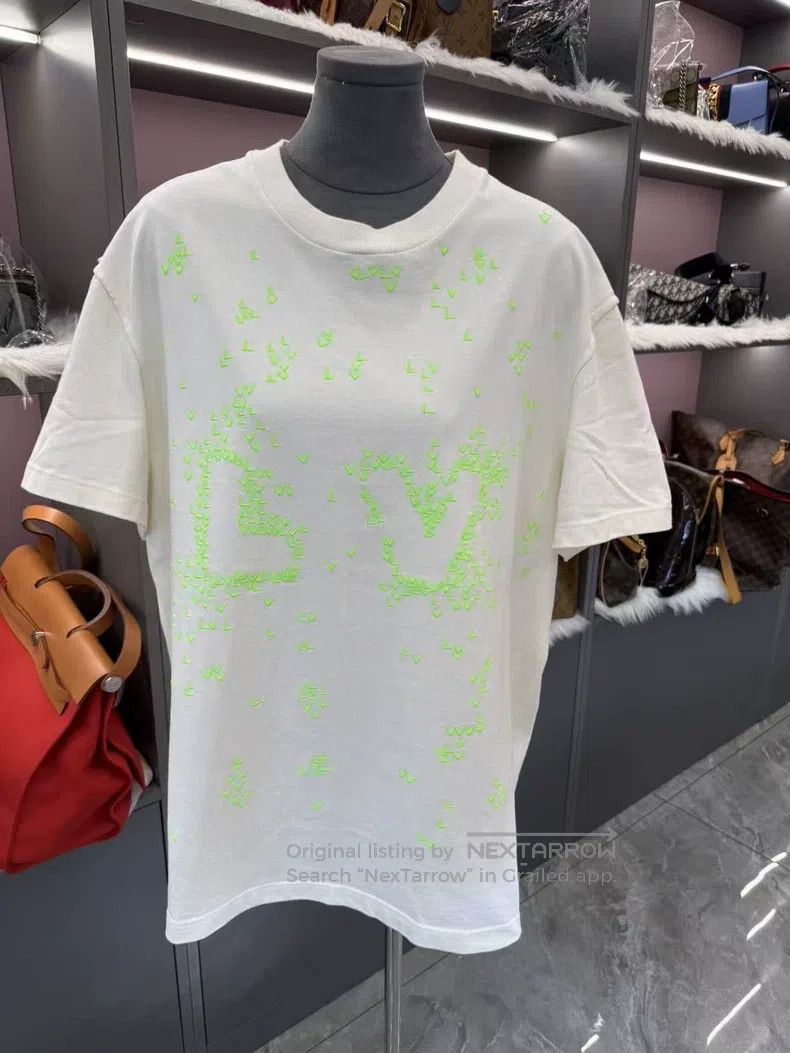 Louis Vuitton Louis Vuitton White full print small plane short sleeve T- Size US XL / EU 56 / 4 - 3 Thumbnail