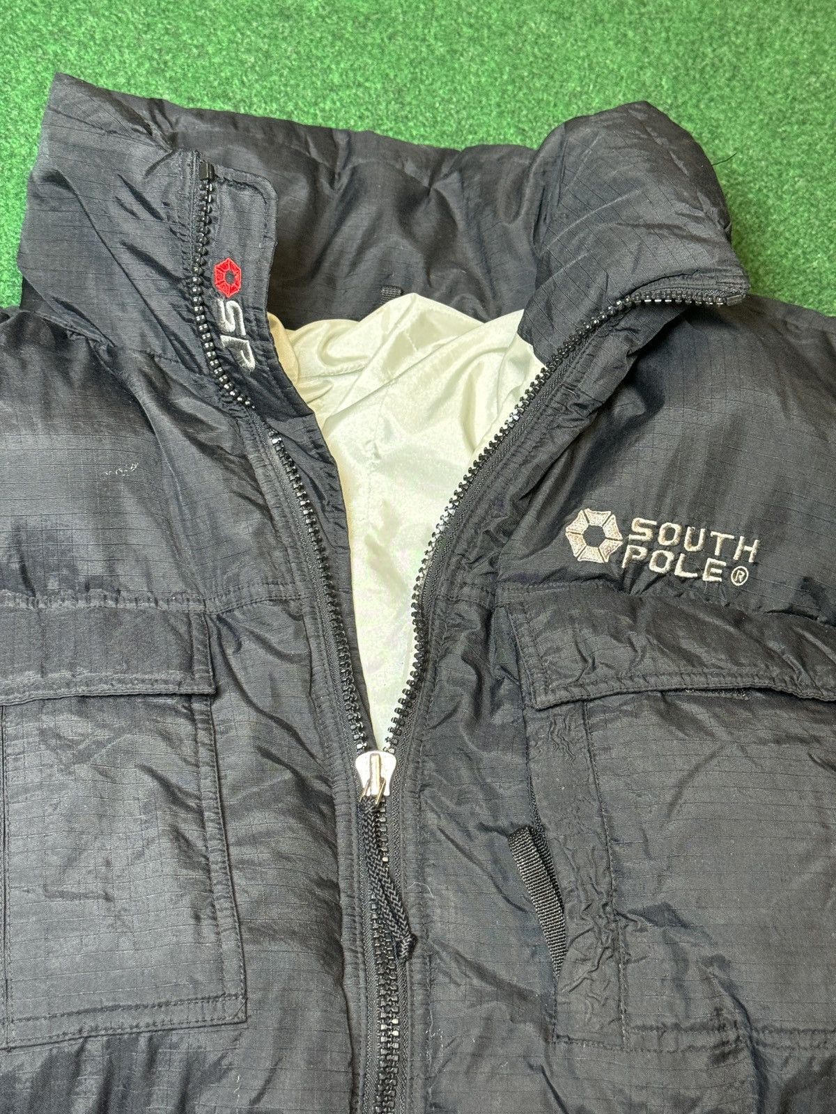 Southpole × Vintage Vintage Y2K Southpole Puffer Full Zip Black Winter Jacket Size US XL / EU 56 / 4 - 2 Thumbnail