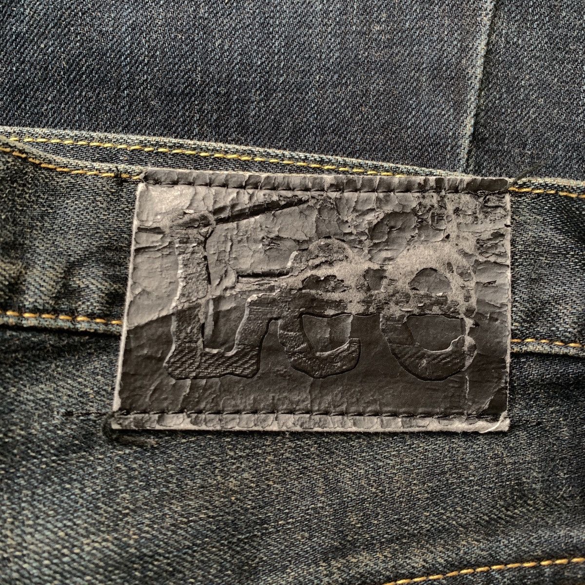 Japanese Brand Lee Riders Spiral ifsix LGB GOA Bootcut Flared Jeans Size US 30 / EU 46 - 11 Thumbnail