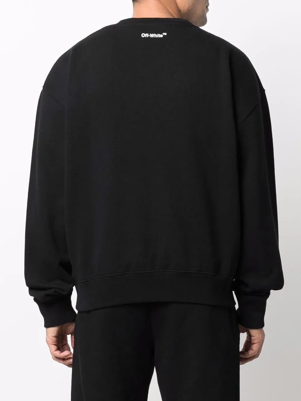 Off-White Black Mona Lisa Logo Oversized Sweatshirt Size XXS / US 00 / IT 34 - 5 Thumbnail