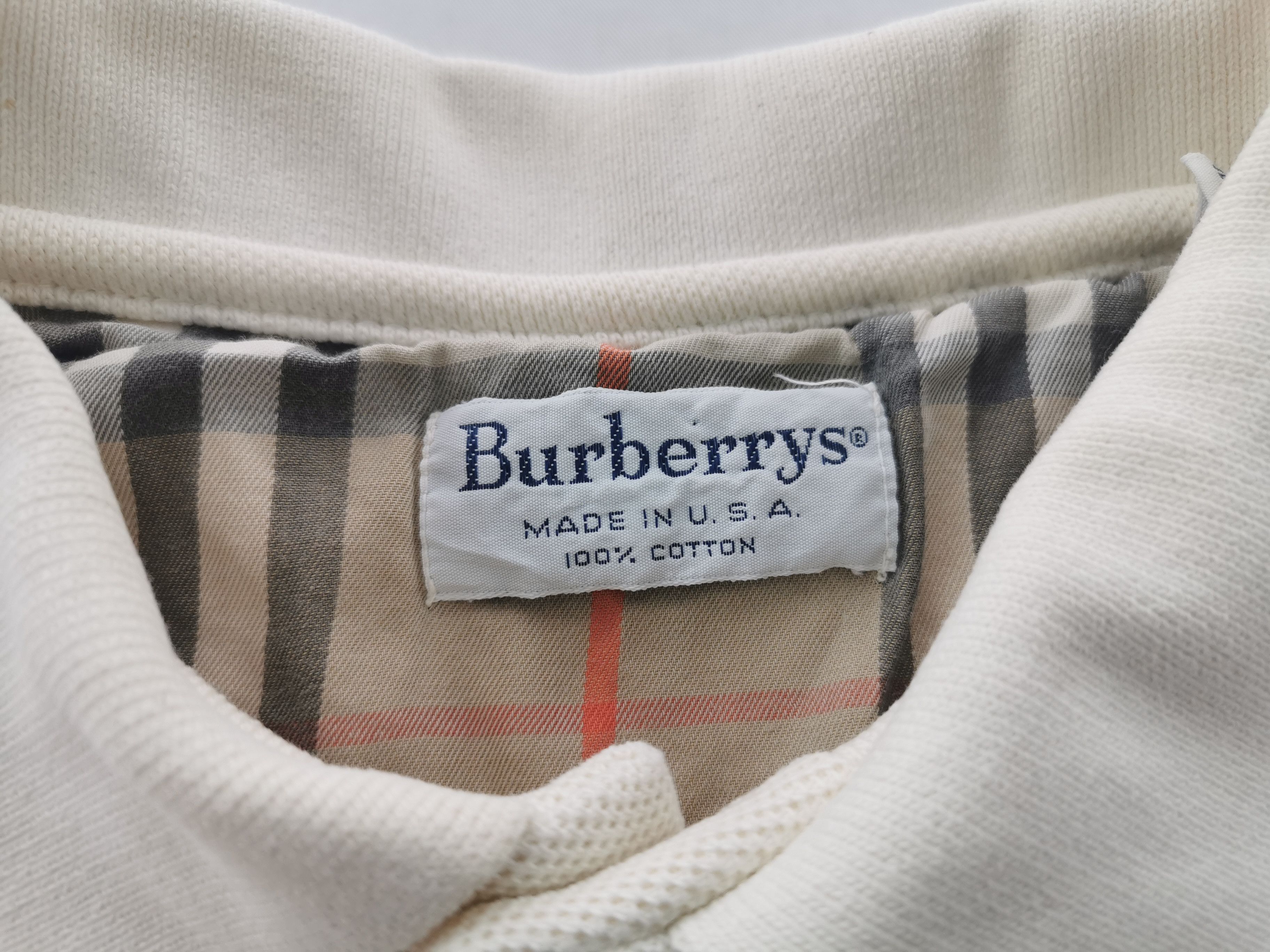 Burberry Vintage 90's Burberry Logo Pullover Sweatshirt Made In USA Size US L / EU 52-54 / 3 - 5 Thumbnail