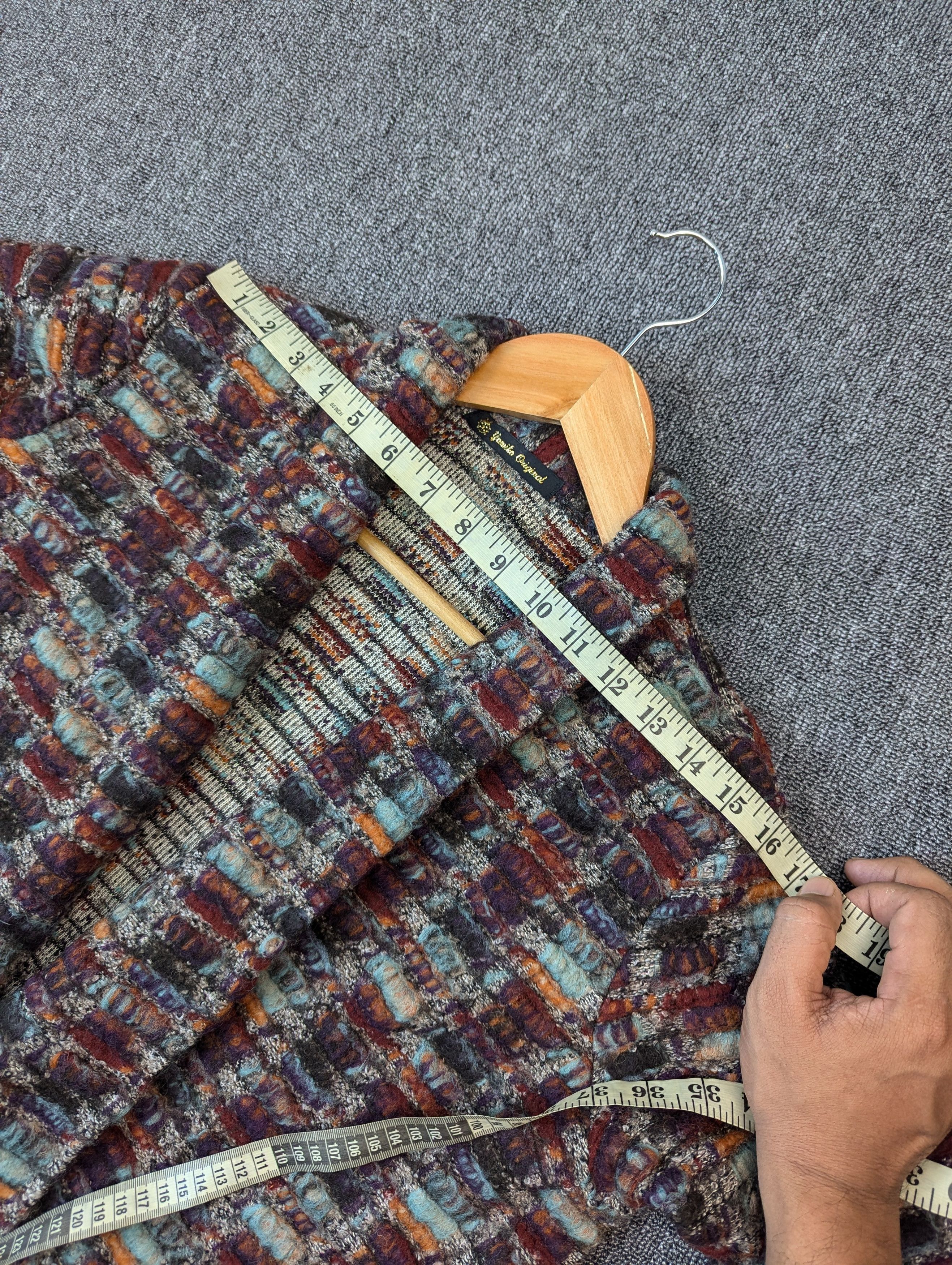 Japanese Brand Vintage Yumiko Original Handwoven Cardigan Jacket Size US M / EU 48-50 / 2 - 15 Thumbnail