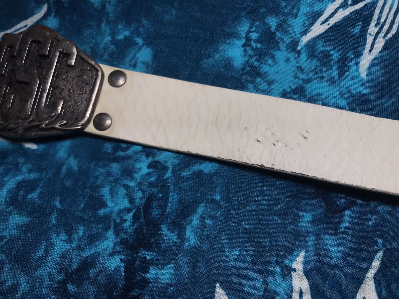 Energie Vintage Leather Belt Rodeo ENERGIE Y2K Size 34 - 11 Thumbnail