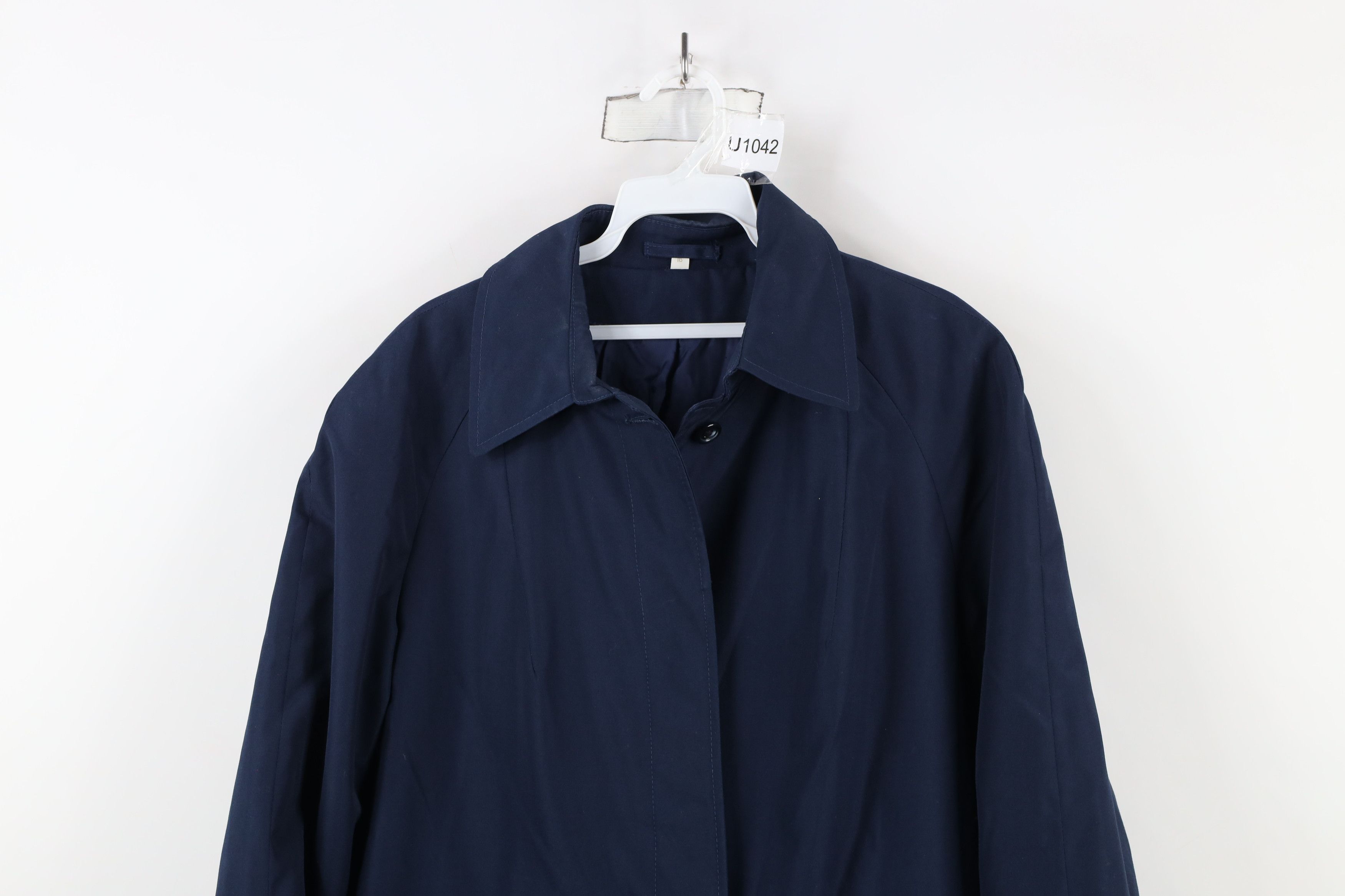 Vintage Vintage 70s Streetwear Length Trench Coat Rain Jacket Blue Size XXL / US 16-18 / IT 52-54 - 2 Thumbnail