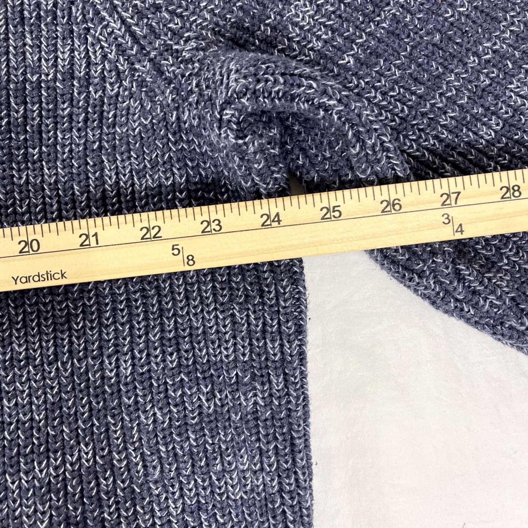 Vintage VINTAGE L.L. Bean Men's XLT XL TALL Sweater Full Zip Cotton Blue 298245 Size US XL / EU 56 / 4 - 5 Thumbnail