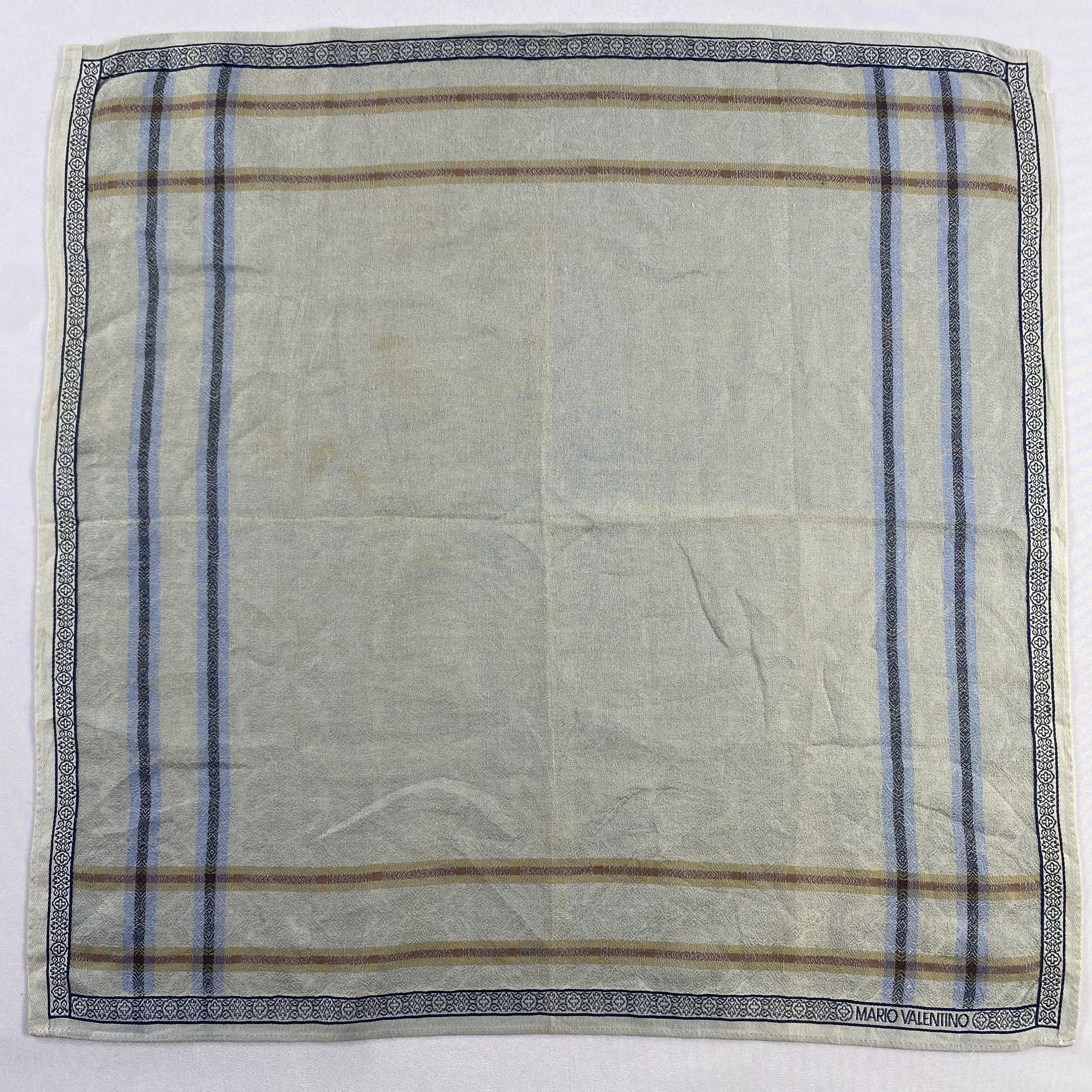 Vintage Mario Valentino Bandana/ Handkerchief / Neckerchief-P872 Size ONE SIZE - 1 Thumbnail