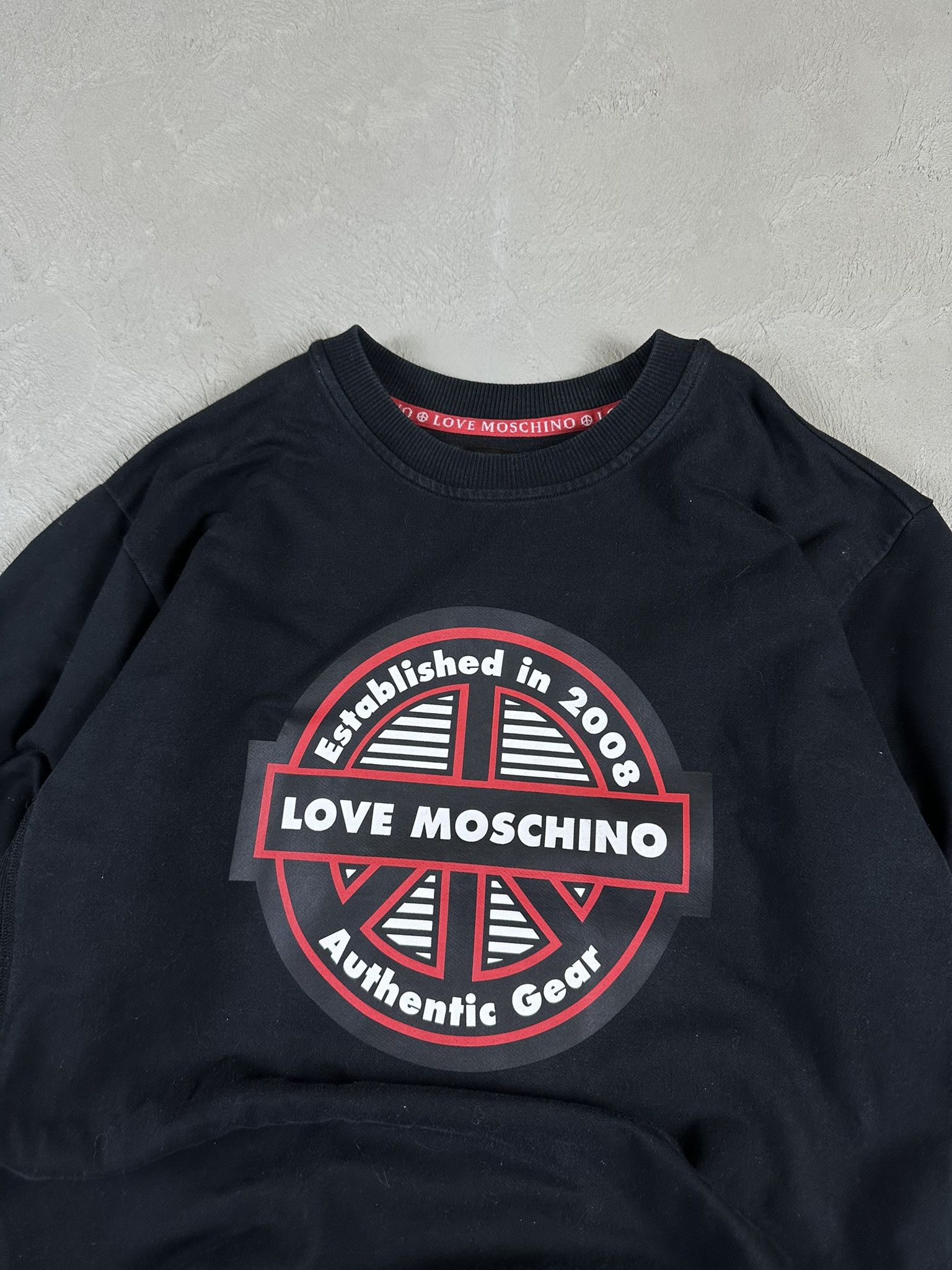 Moschino Love Moschino Big Logo Graphic Sweatshirt Crewneck Size US XL / EU 56 / 4 - 4 Thumbnail