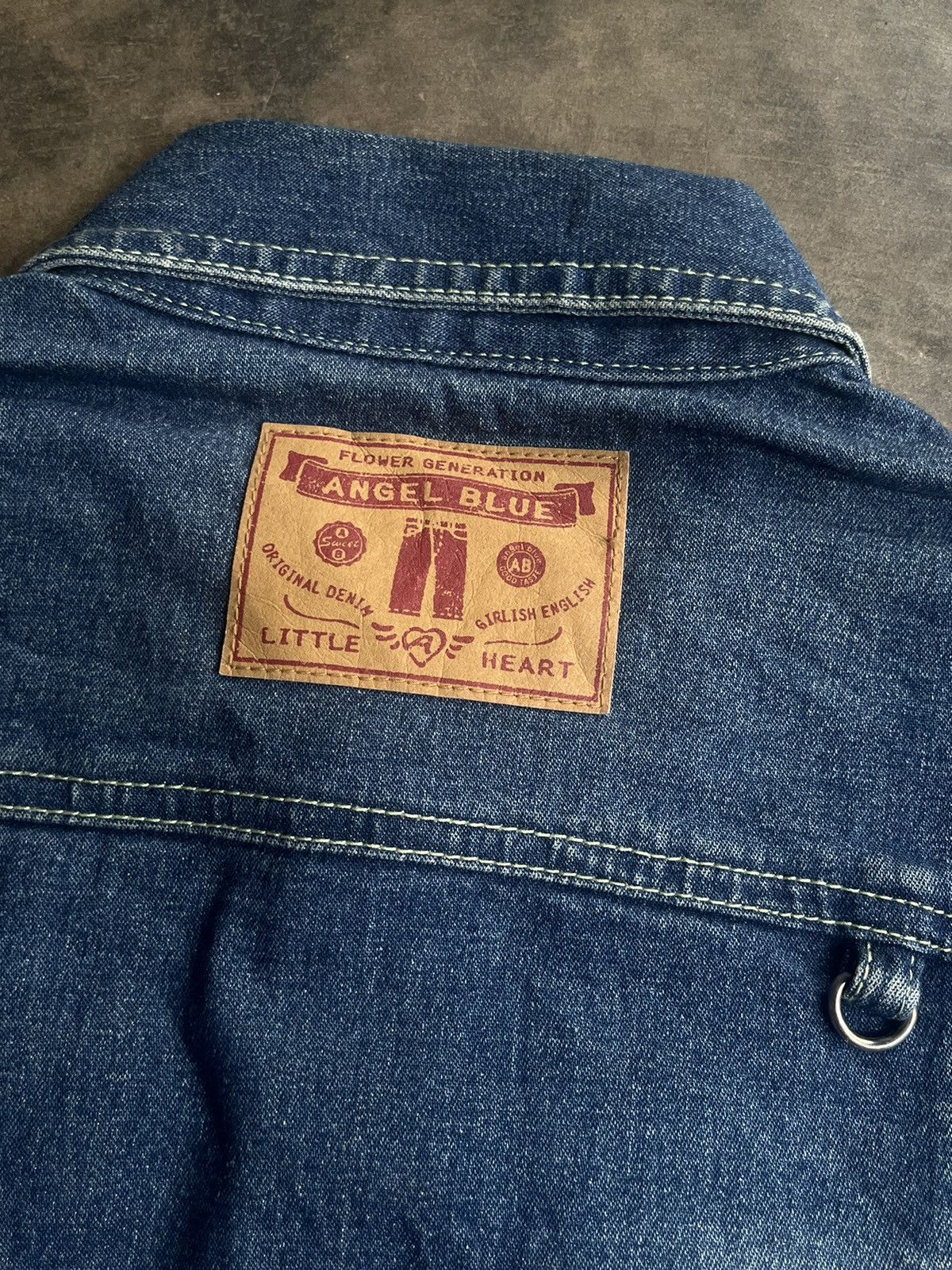 Angel Blue × Hysteric Glamour × Japanese Brand 2000s Angel Blue Japanese Y2k Embroidery Patch Denim Jacket Size M / US 6-8 / IT 42-44 - 7 Thumbnail