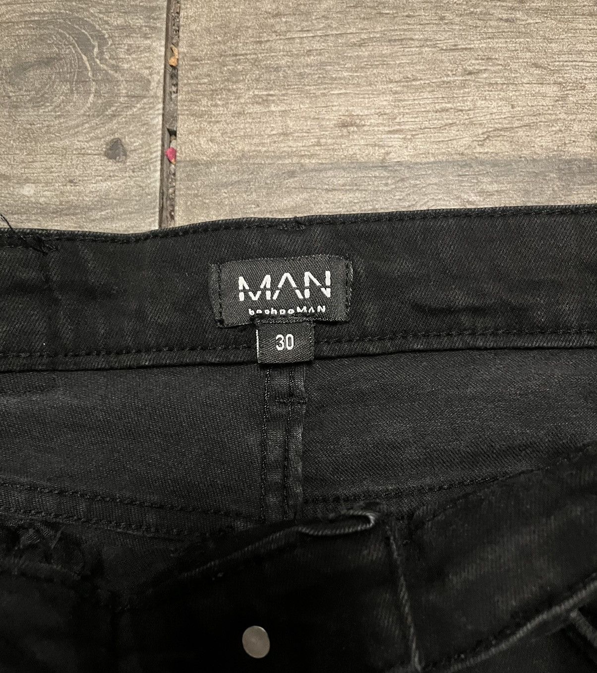 Japanese Brand Boohooman Stretch Skinny Cargo Jeans Size US 30 / EU 46 - 3 Thumbnail