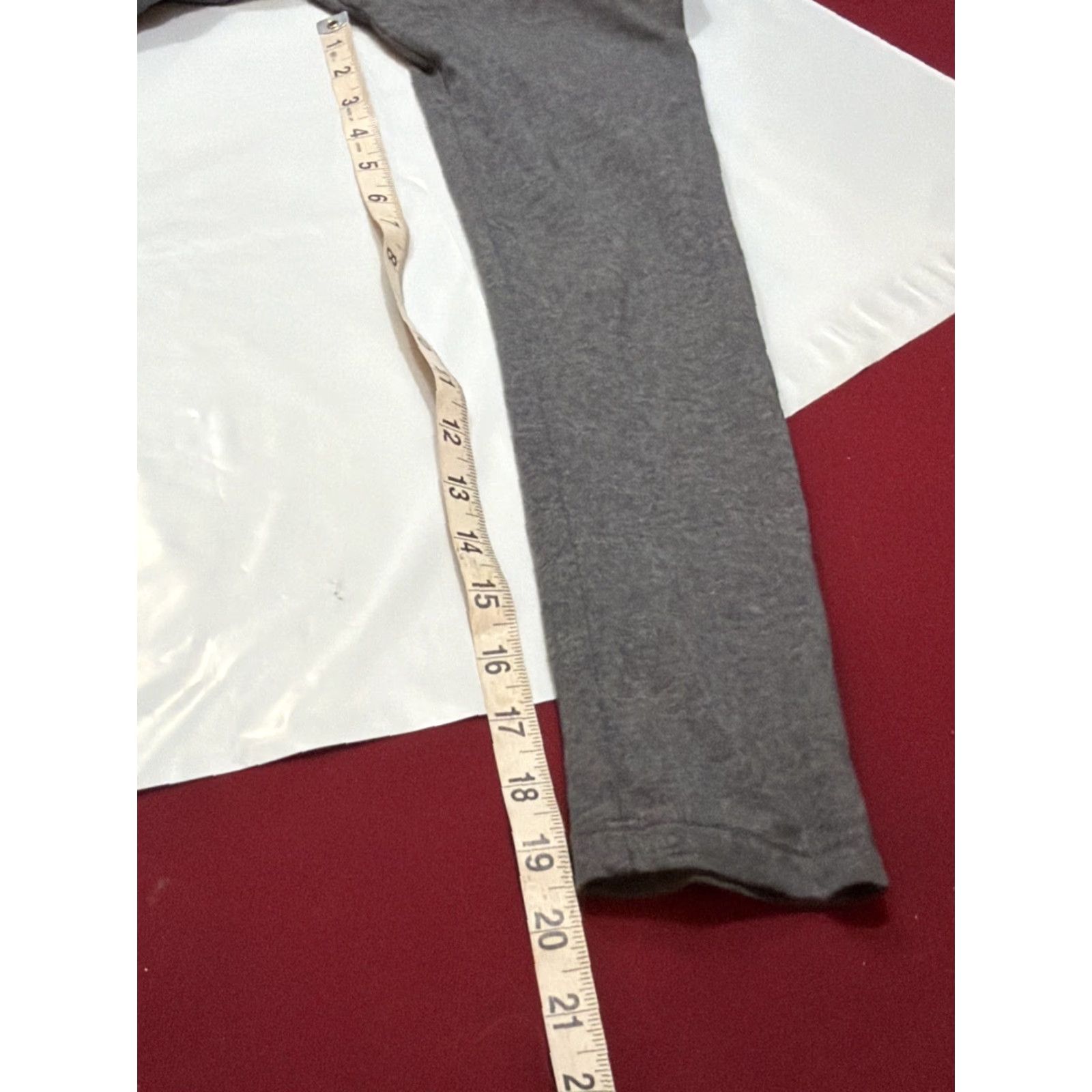 Vintage eShakti Dress Women L Gray Cotton Solid V Neck Wrap Tie Waist Knit Long Sleeves Obi Size L / US 10 / IT 46 - 7 Thumbnail