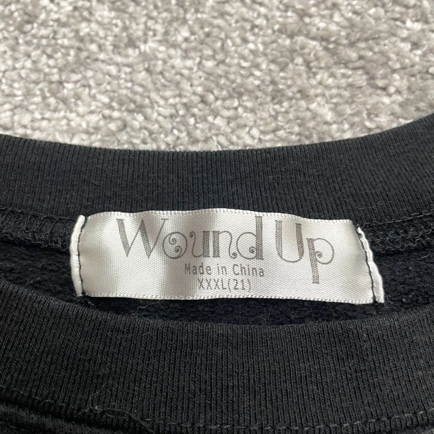 Vintage Wound Up Graphic Pullover Sweatshirt Womens 3XL Black Karma Made Me Do It Casual Size XXL / US 16-18 / IT 52-54 - 6 Thumbnail