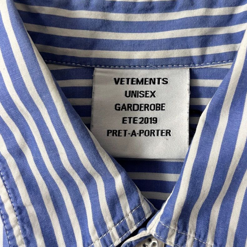 Vetements Vetements Washed Distressed Print Short Sleeve Shirt Size US XS / EU 42 / 0 - 4 Thumbnail