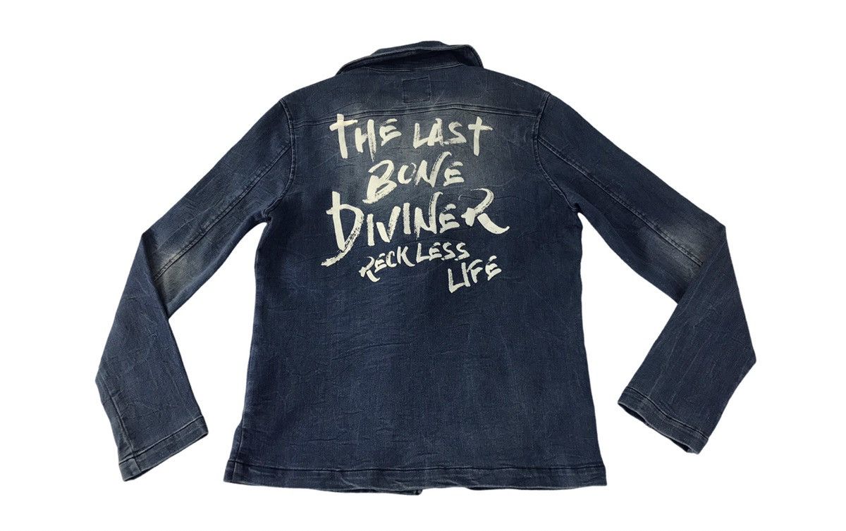 Japanese Brand Vintage Diviner Reckless Life Denim Jacket Zipper Pocket Size US M / EU 48-50 / 2 - 2 Thumbnail