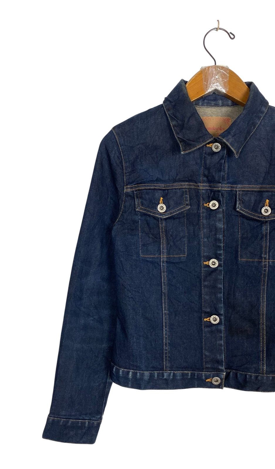 Japanese Brand Rare‼️ Kumikyoku 2000 Denim Jacket Made in Japan Size XS / US 0-2 / IT 36-38 - 3 Thumbnail