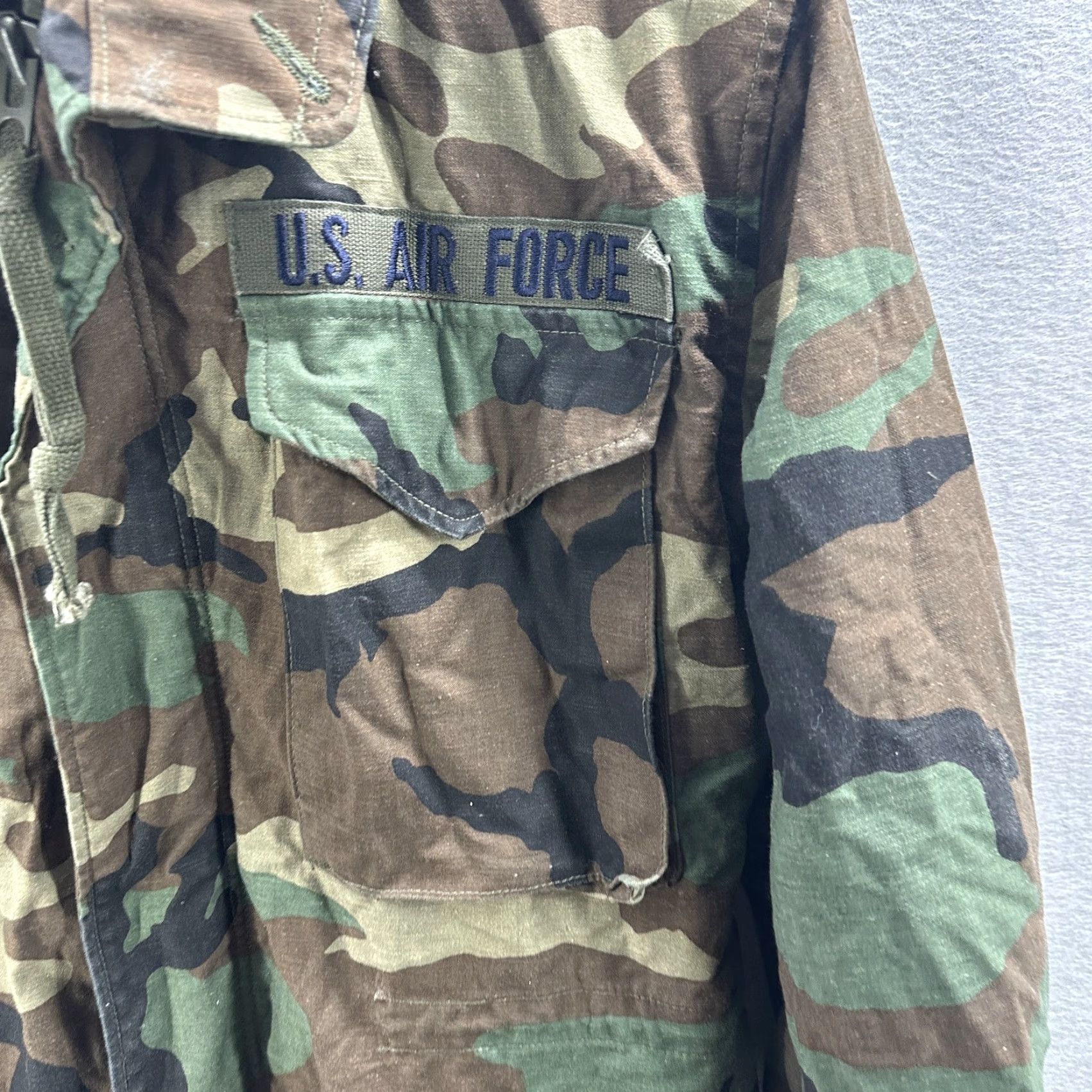 Vintage VINTAGE U.S. Air Force Coat Mens Small Camouflage Camo Cold Weather Jacket 90s Size US S / EU 44-46 / 1 - 5 Thumbnail