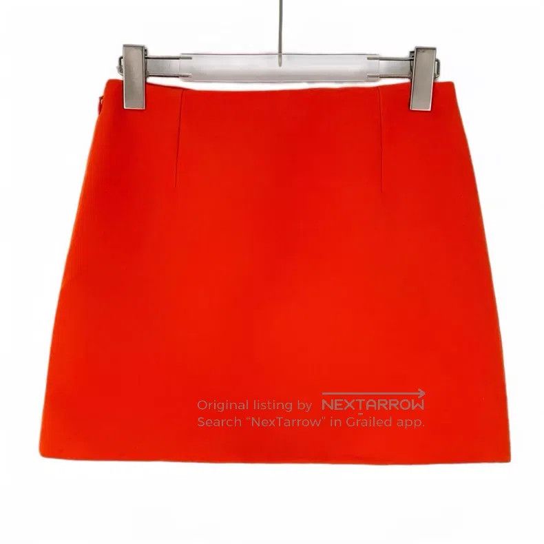 Dior Dior Red wool casual skirt Size 24" / US 00 / IT 34 - 1 Thumbnail