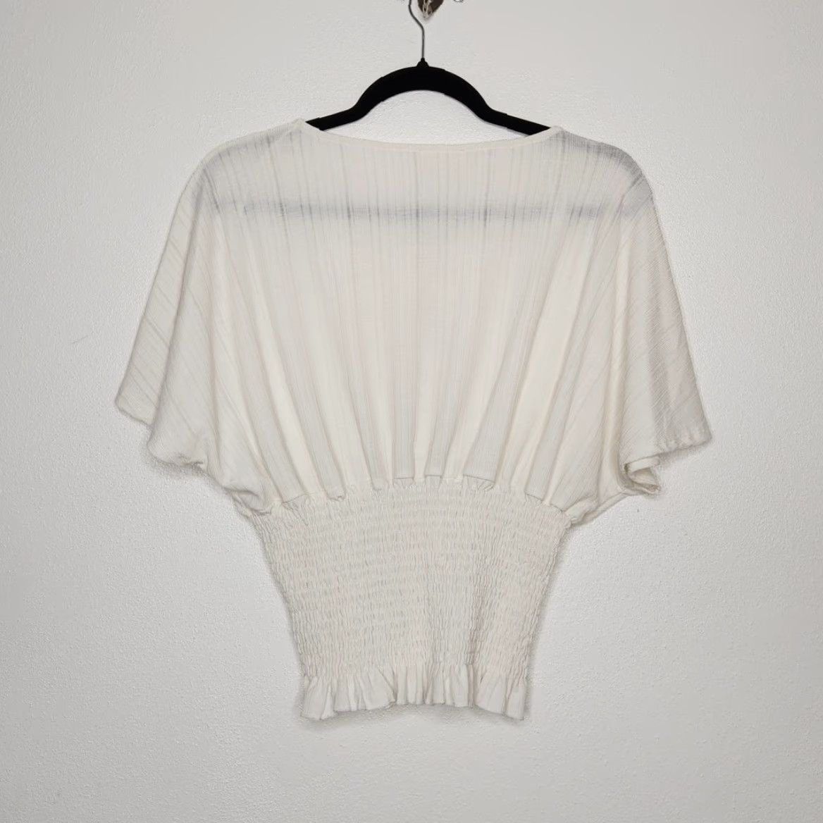 Vintage VINTAGE Love J T-Shirt Womens Y2K Peplum Batwing Renaissance Fairy Goth Whimsy Peasant White M Sportswear Size M / US 6-8 / IT 42-44 - 6 Thumbnail