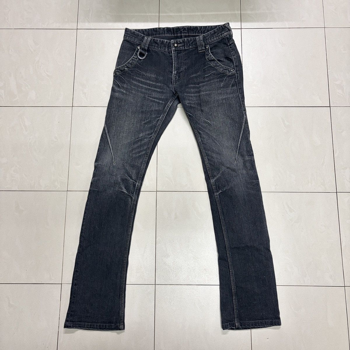 Nicole Club NCFM Rielabo Punk Flared Slim Jeans Size US 28 / EU 44 - 1 Thumbnail