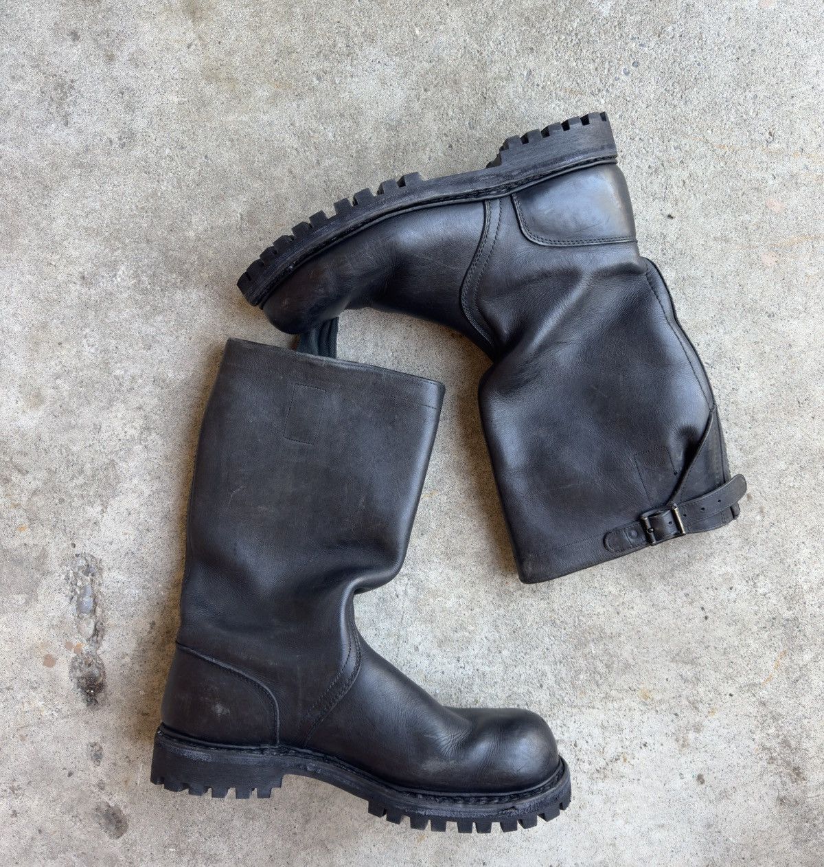 Vintage WW2 Military Leather Combat Boots Size US 10 / EU 43 - 4 Thumbnail