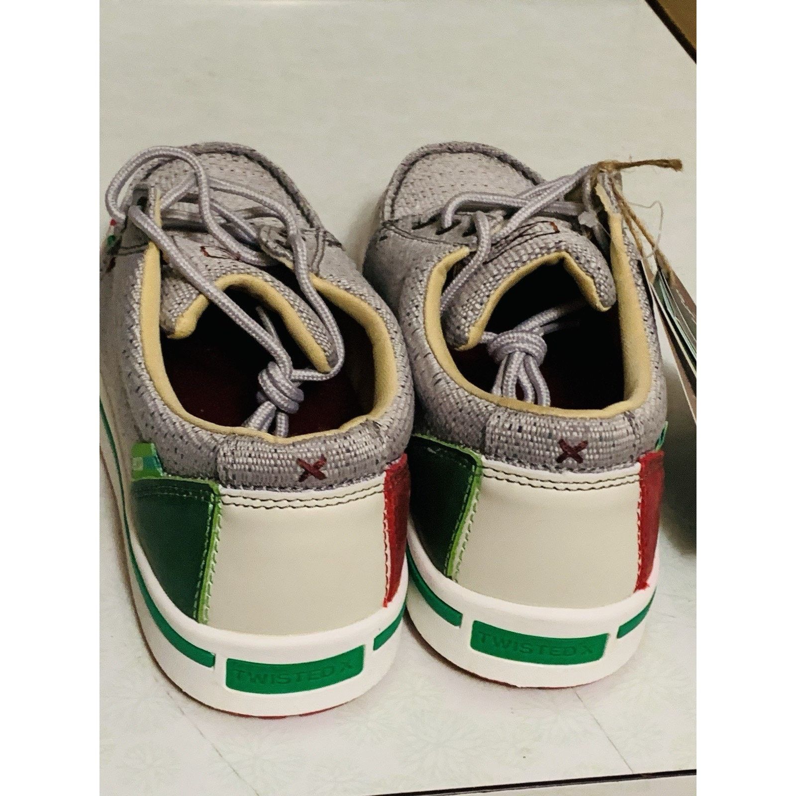 Twisted X Twisted X Men's Casual Light Grey & Multicolor Kick Size 7.5 Size US 7.5 / EU 40-41 - 4 Thumbnail