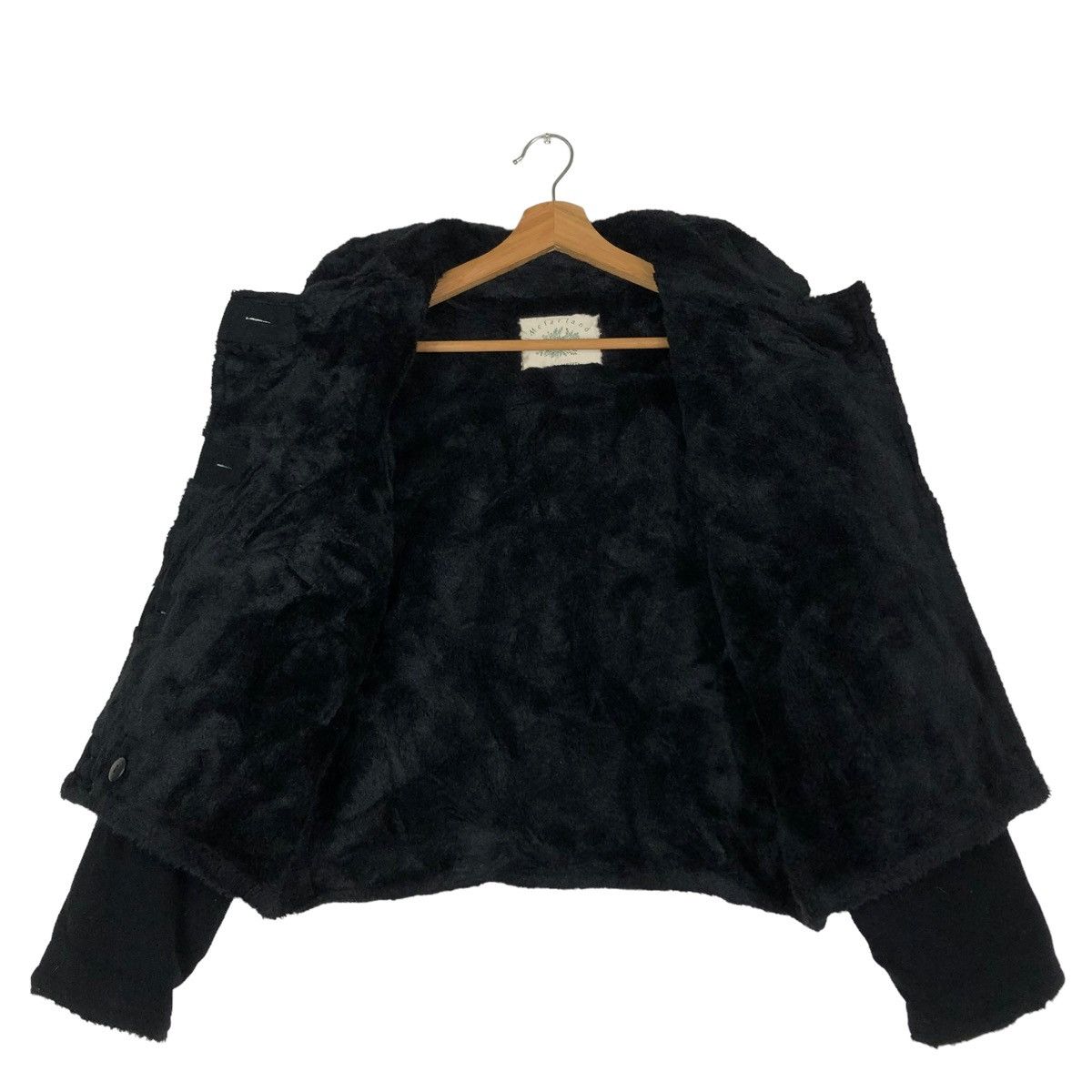 If Six Was Nine 🔥VINTAGE CROPPED WOOL BIKER JACKET LIBERTA JAPAN MINK FUR Size US M / EU 48-50 / 2 - 13 Thumbnail