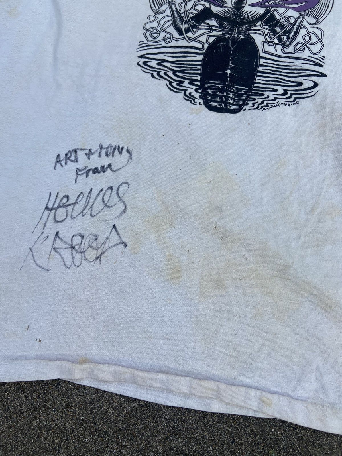 Band Tees × Vintage Vintage late 80s Helios Creed Autographed Tour Tshirt Size US XL / EU 56 / 4 - 3 Thumbnail