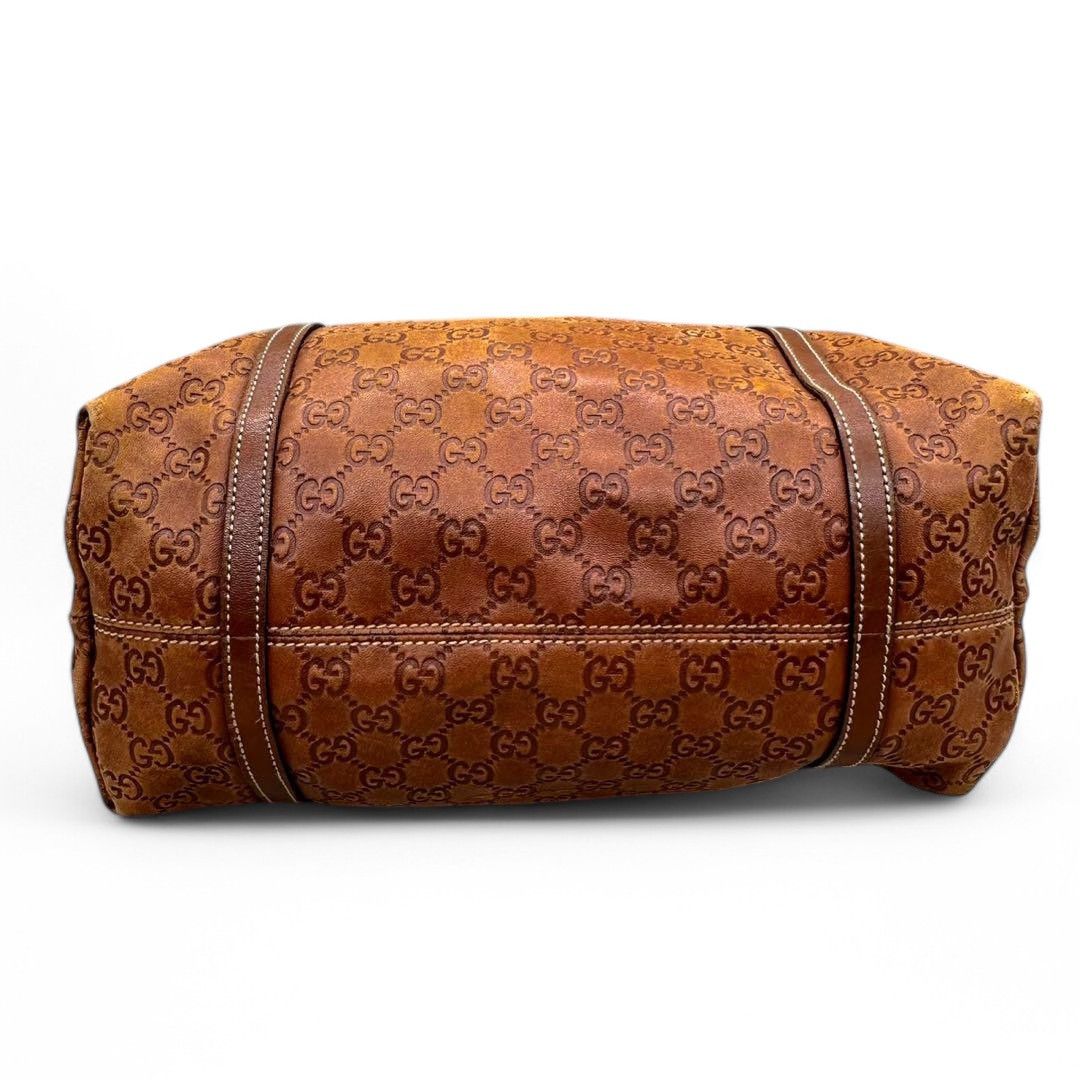 Gucci Gucci - Guccisima Handbag Shoulder Bag Red Monogram Leather Size ONE SIZE - 5 Thumbnail