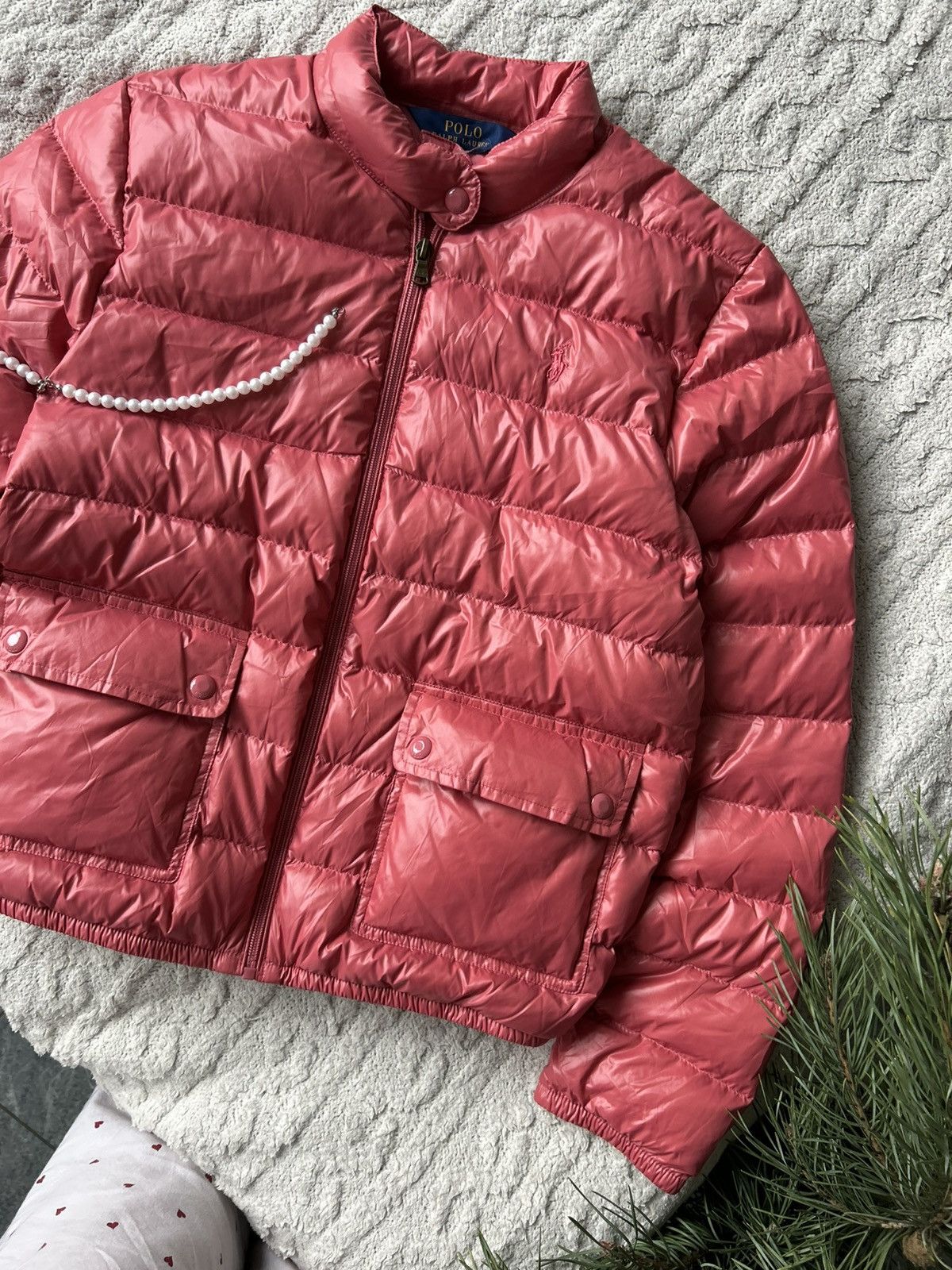 Polo Ralph Lauren Vintage jacket puffer PRL polo ralph lauren pink Size S / US 4 / IT 40 - 6 Thumbnail