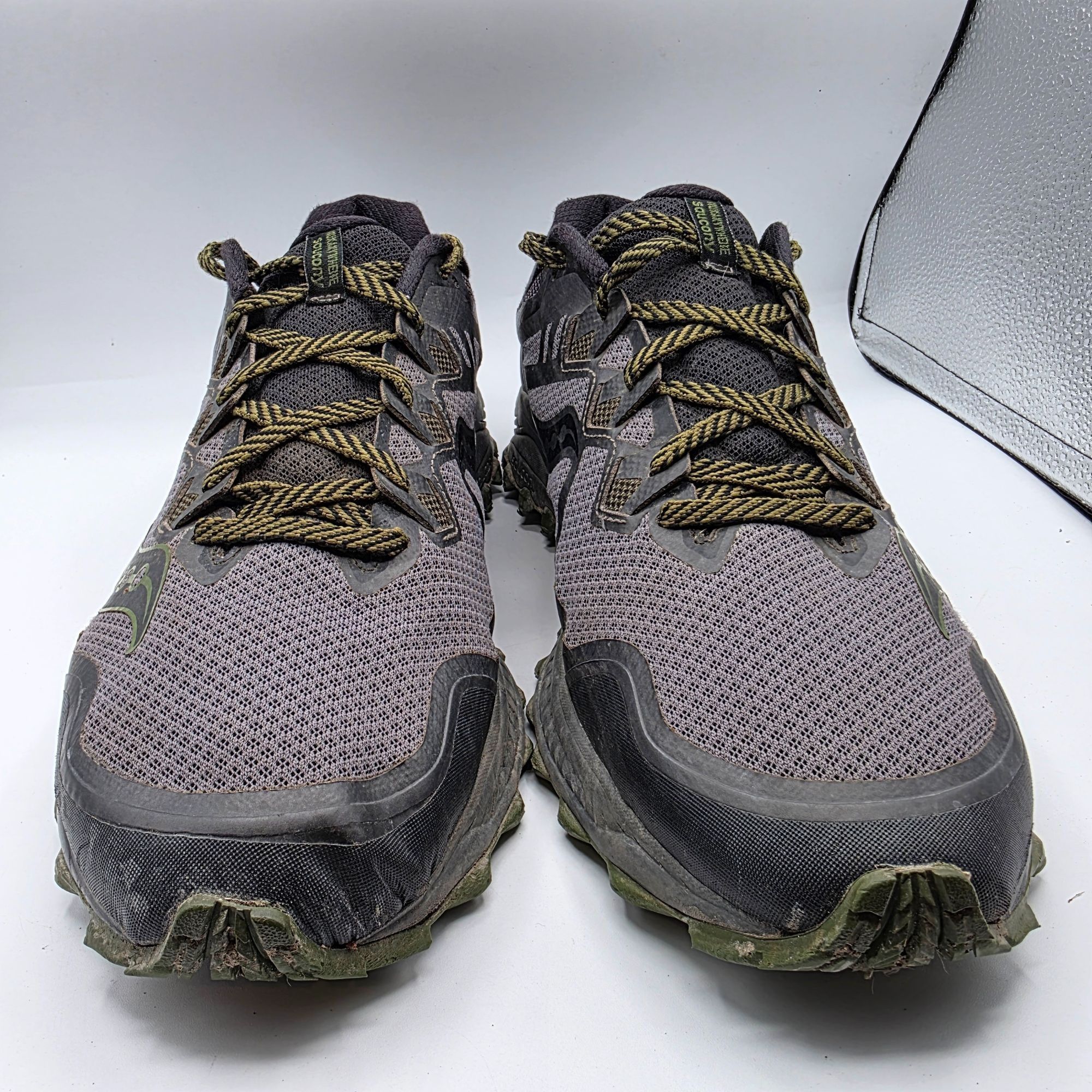 Saucony Saucony Peregrine 8 Mens Size 14 Black Green Hiking Shoes Ca Size US 14 / EU 47 - 2 Thumbnail