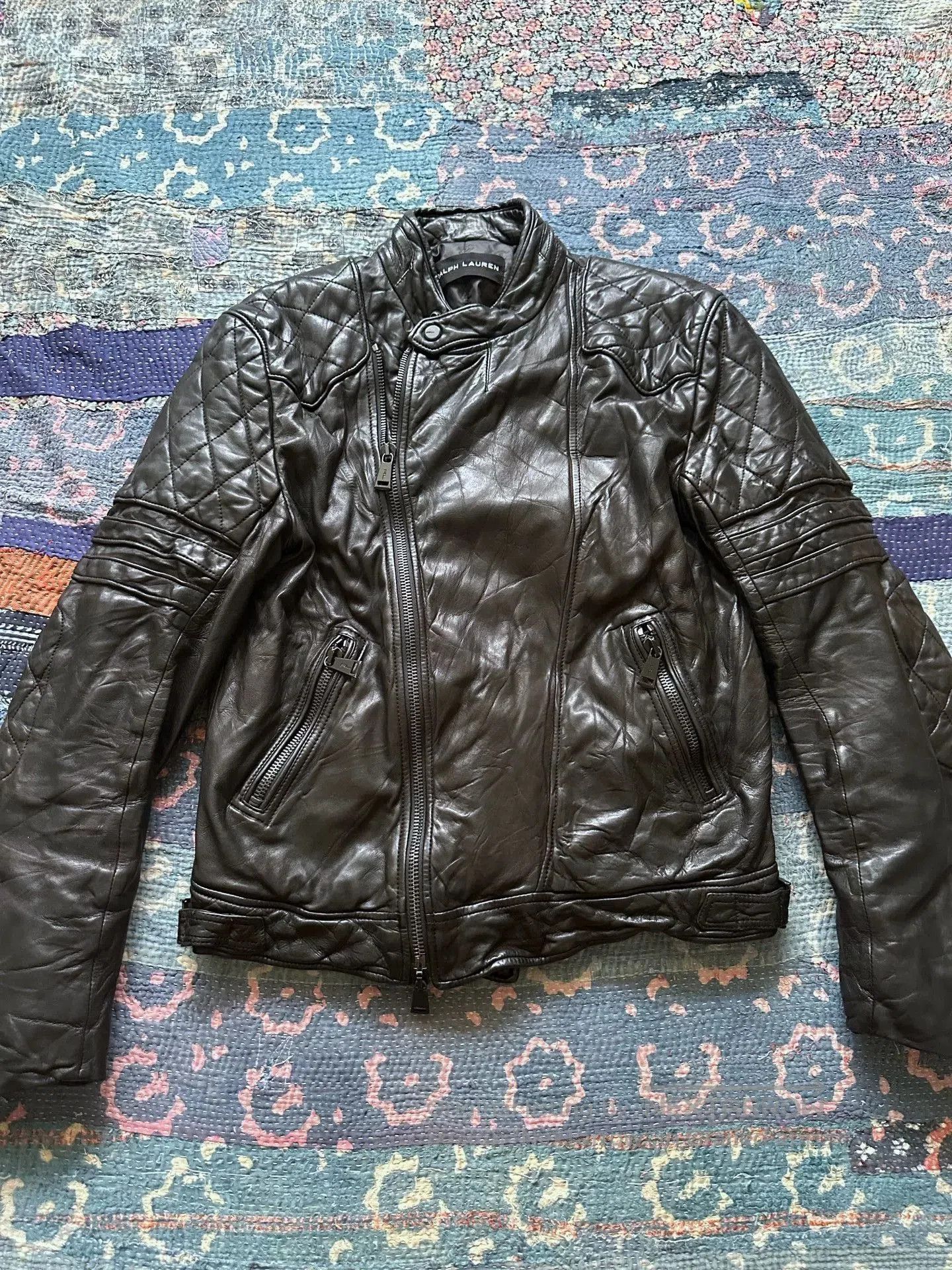 Ralph Lauren Black Label ralph lauren black label motorcycle leather jacket. Size US M / EU 48-50 / 2 - 1 Thumbnail