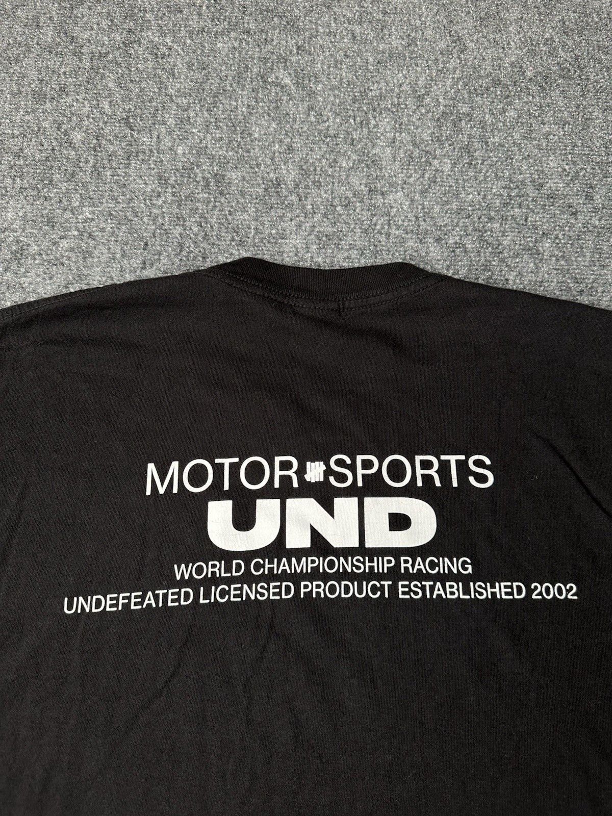 Undefeated Mens T-Shirt Undefeated Motorsports Black White USA, Size M Size US M / EU 48-50 / 2 - 3 Thumbnail