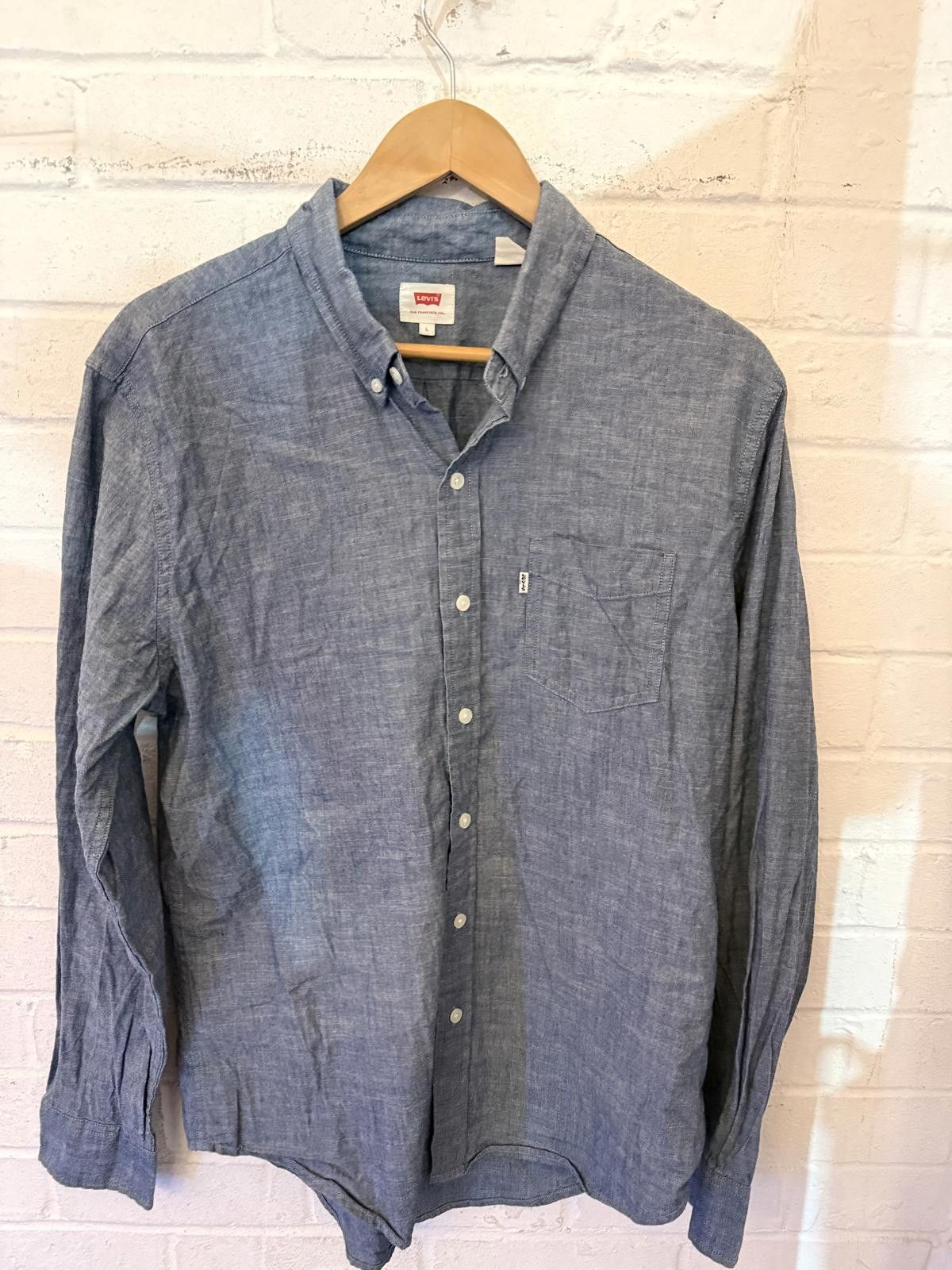 Levi's Levi's Men's Casual Button-Down Shirt - Blue, Size M Size US M / EU 48-50 / 2 - 1 Thumbnail