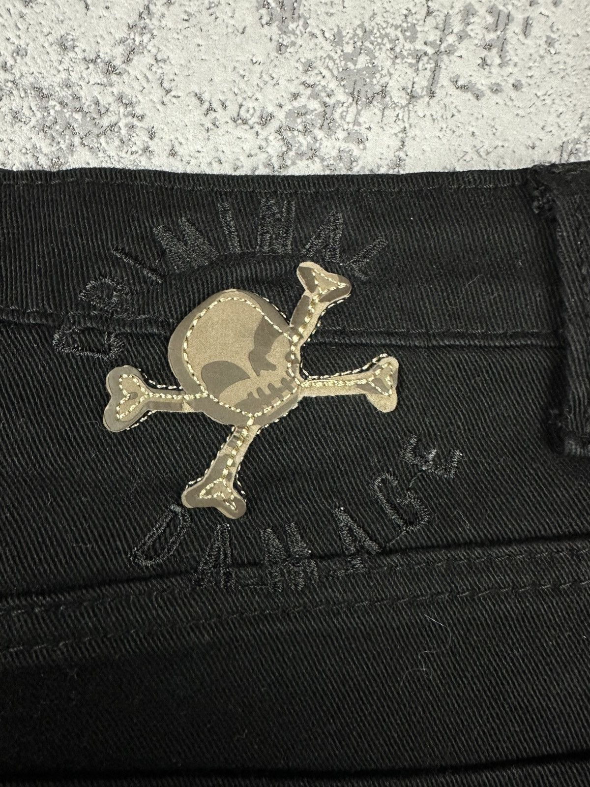 Criminal Damage Criminal Damage Skeleton Pocket Jeans Skull Logo Size US 30 / EU 46 - 5 Thumbnail