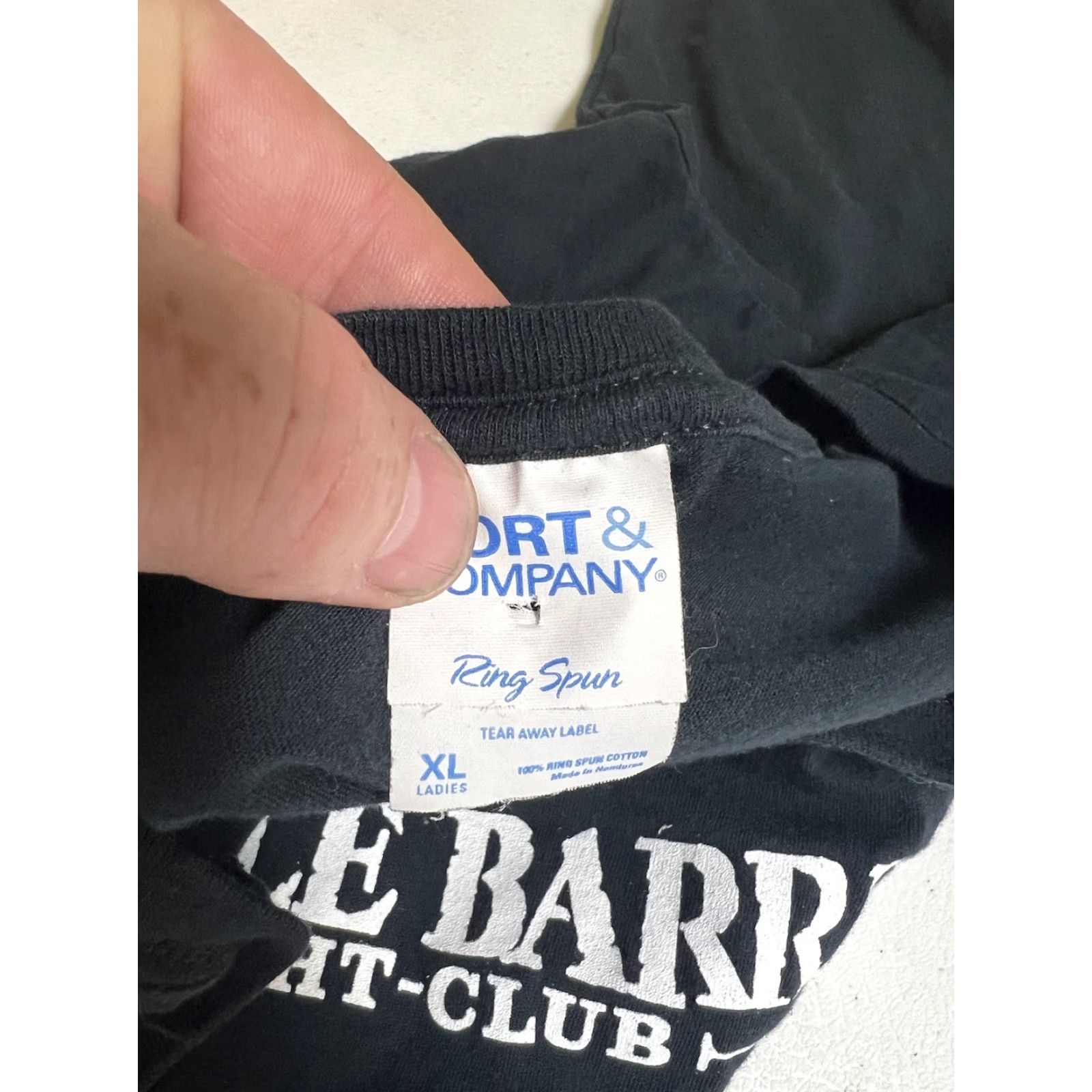 Port & Company Port & Company Women’s XL T-Shirt V-Neck Black Long Sleeve Shirt Bar Pickle Barrel Killington VT Size XL / US 12-14 / IT 48-50 - 3 Thumbnail