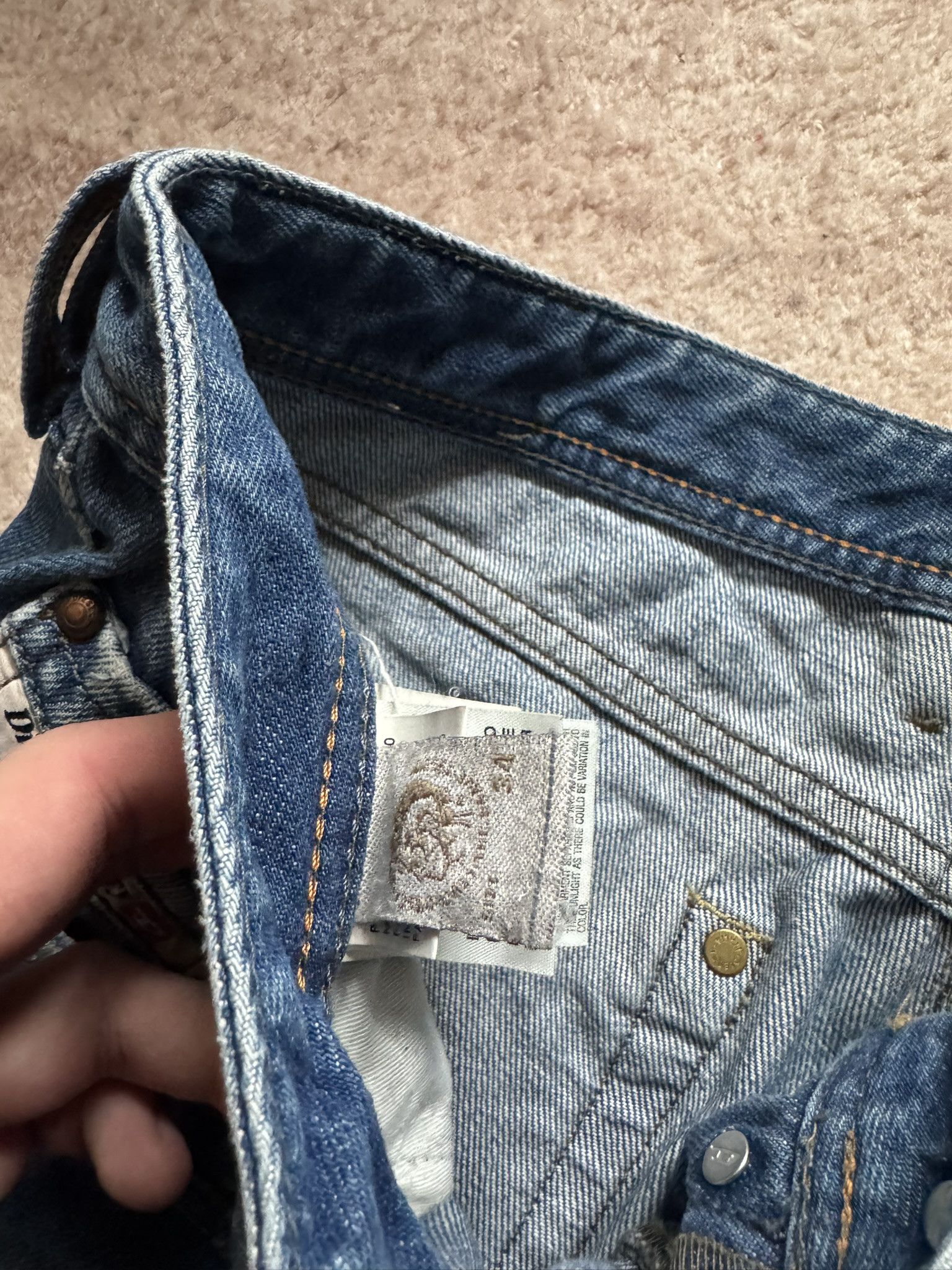 Diesel Diesel Lemmen vintage denim pants swag flared jeans trashed Size US 34 / EU 50 - 6 Thumbnail