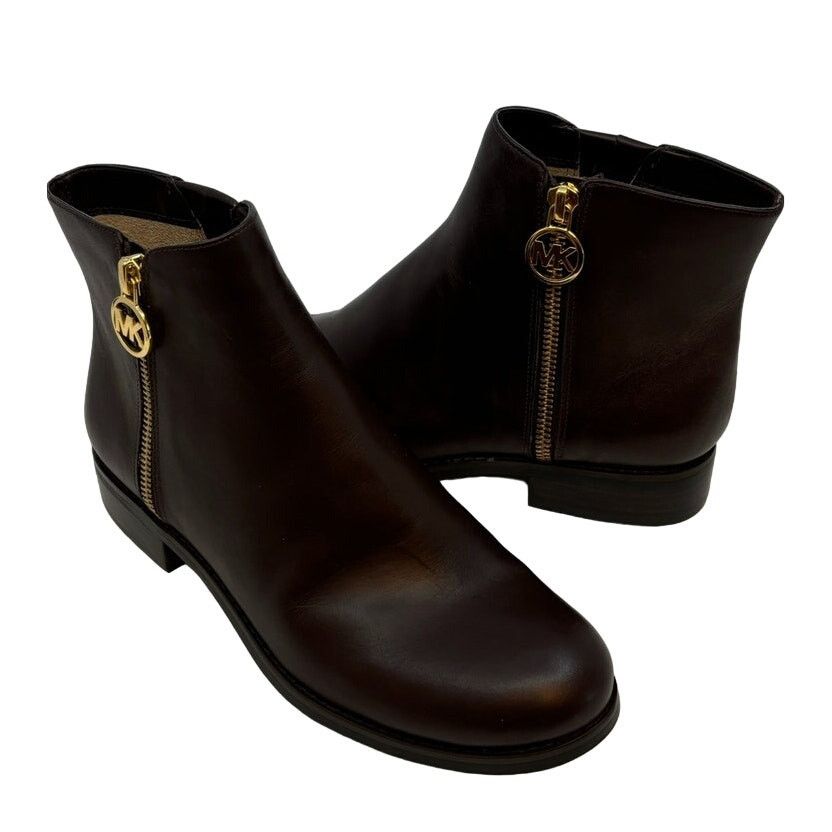 Michael Kors MICHAEL KORS Women's NEW Leather Lainey Flat Bootie | Size 6 Size US 6 / IT 36 - 4 Thumbnail