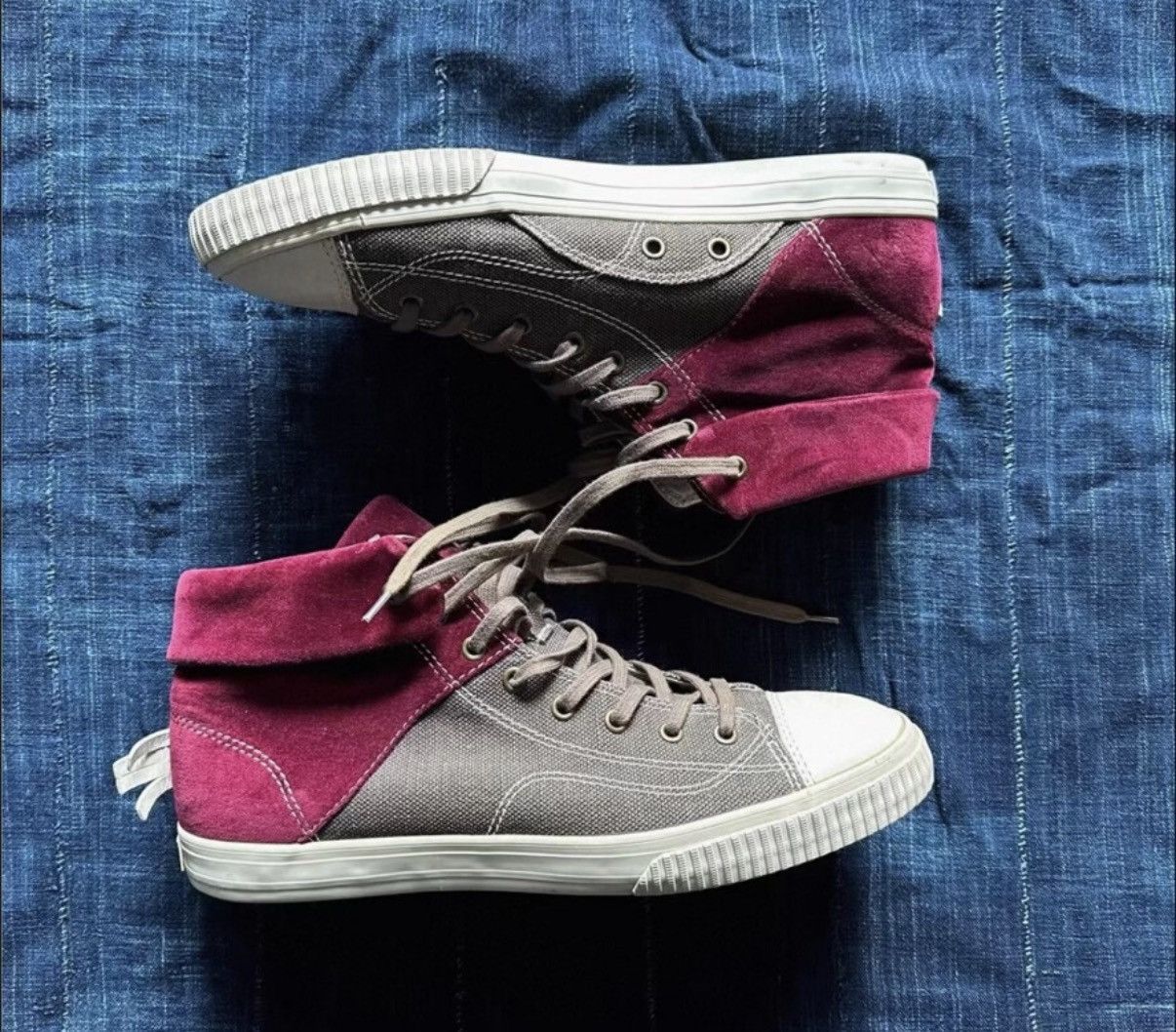 Visvim Visvim Gabo HI High-Top Spliced Sneakers J40 Size US 10 / EU 43 - 1 Thumbnail