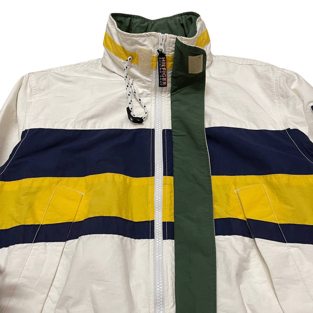 Tommy Hilfiger Vintage Tommy Hilfiger Sailing Gear Jacket Hidden Hood Size US M / EU 48-50 / 2 - 7 Thumbnail