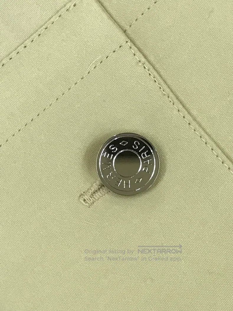 Hermes Hermes Goose Yellow Shirt with Big Ear Tie Design at the C Size XS / US 0-2 / IT 36-38 - 4 Thumbnail