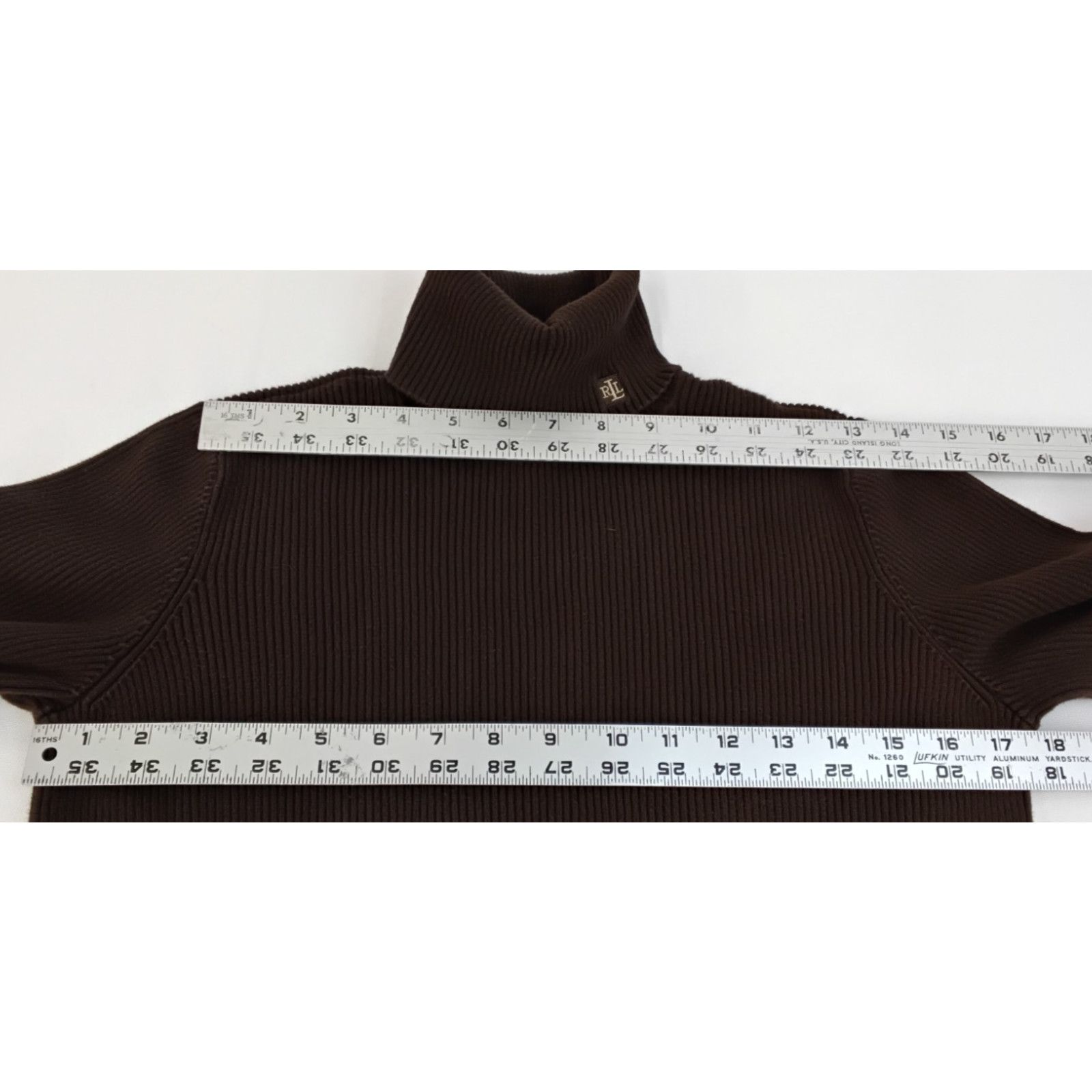Lauren Ralph Lauren Lauren Ralph Lauren Turtle Neck Women's M Brown VTG Size M / US 6-8 / IT 42-44 - 11 Thumbnail