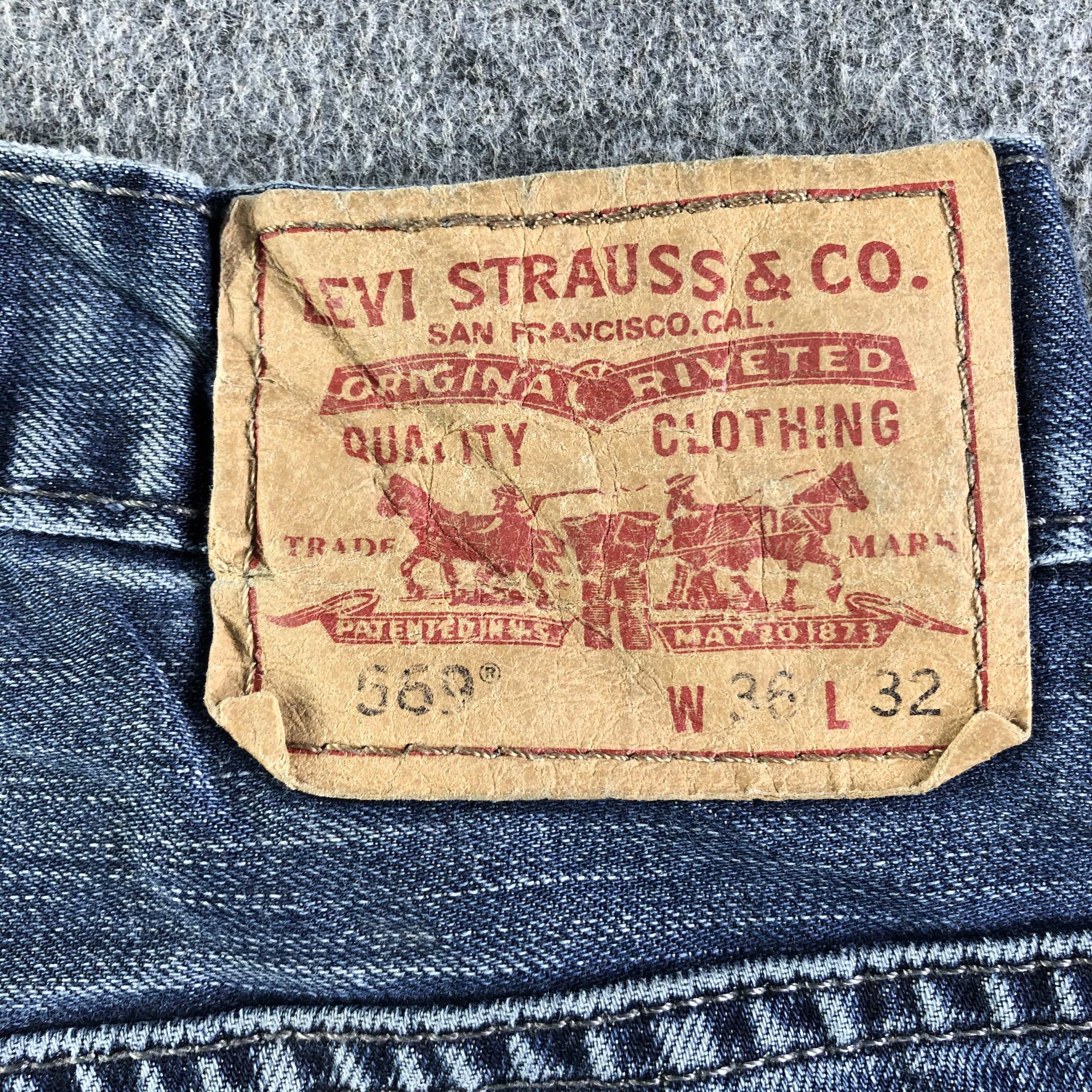 Levi's Vintage Blue Wash Levis 569 Jeans-J4133 Size US 38 / EU 54 - 5 Thumbnail
