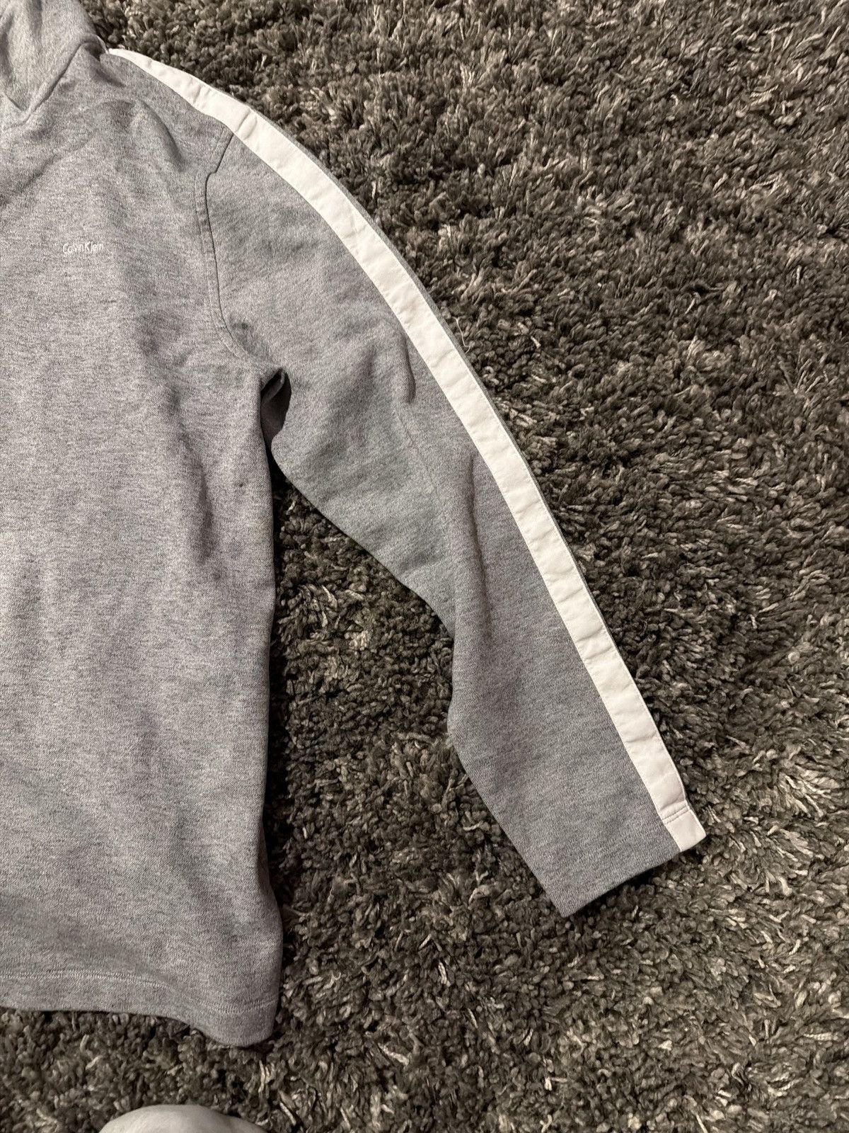 Calvin Klein Grey Vintage Calvin Klein Quarter Zip Size US L / EU 52-54 / 3 - 2 Thumbnail
