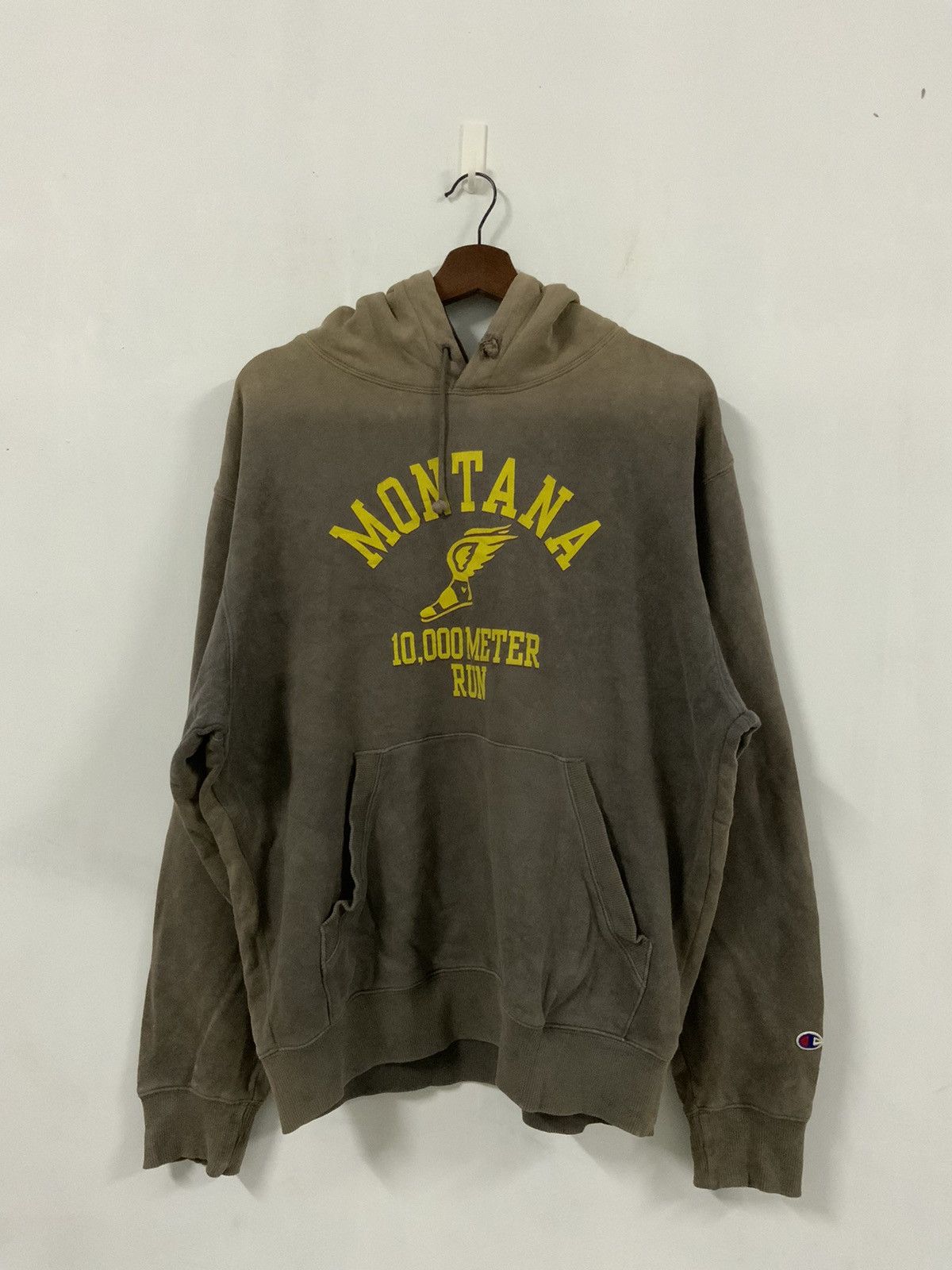 Champion Vintage Champion Montana 10000 Meter Run Fade Hoodie Size US L / EU 52-54 / 3 - 1 Thumbnail