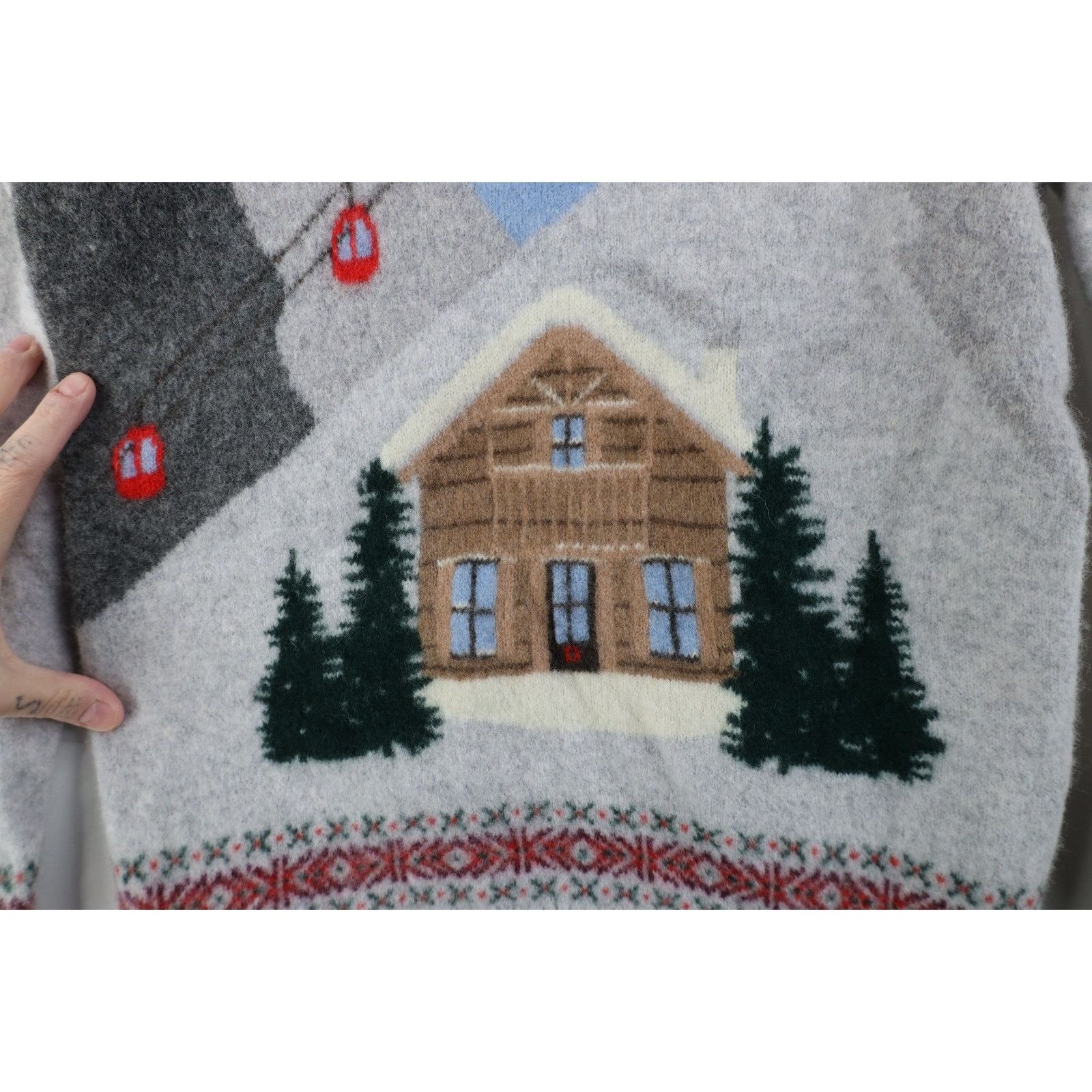 Brooks Brothers Vintage Y2K Brooks Brothers Wool Christmas Ski Sweater Size L / US 10 / IT 46 - 4 Thumbnail