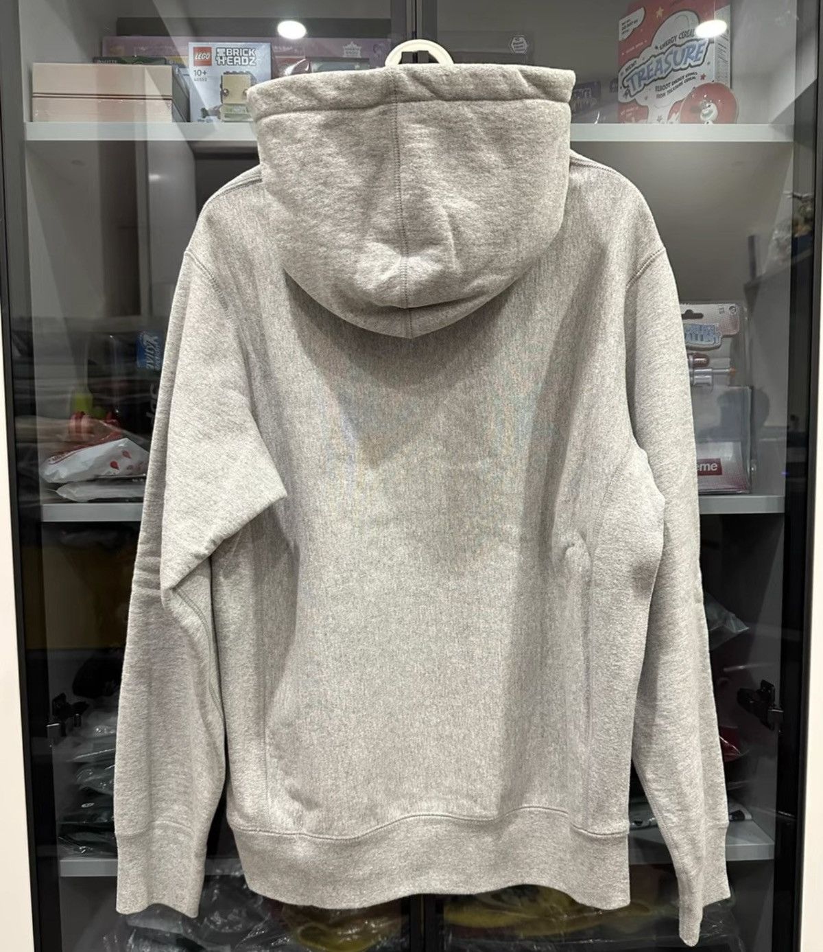 Supreme Supreme fw17 orange on grey box logo hooded sweatershirt Size US M / EU 48-50 / 2 - 7 Thumbnail