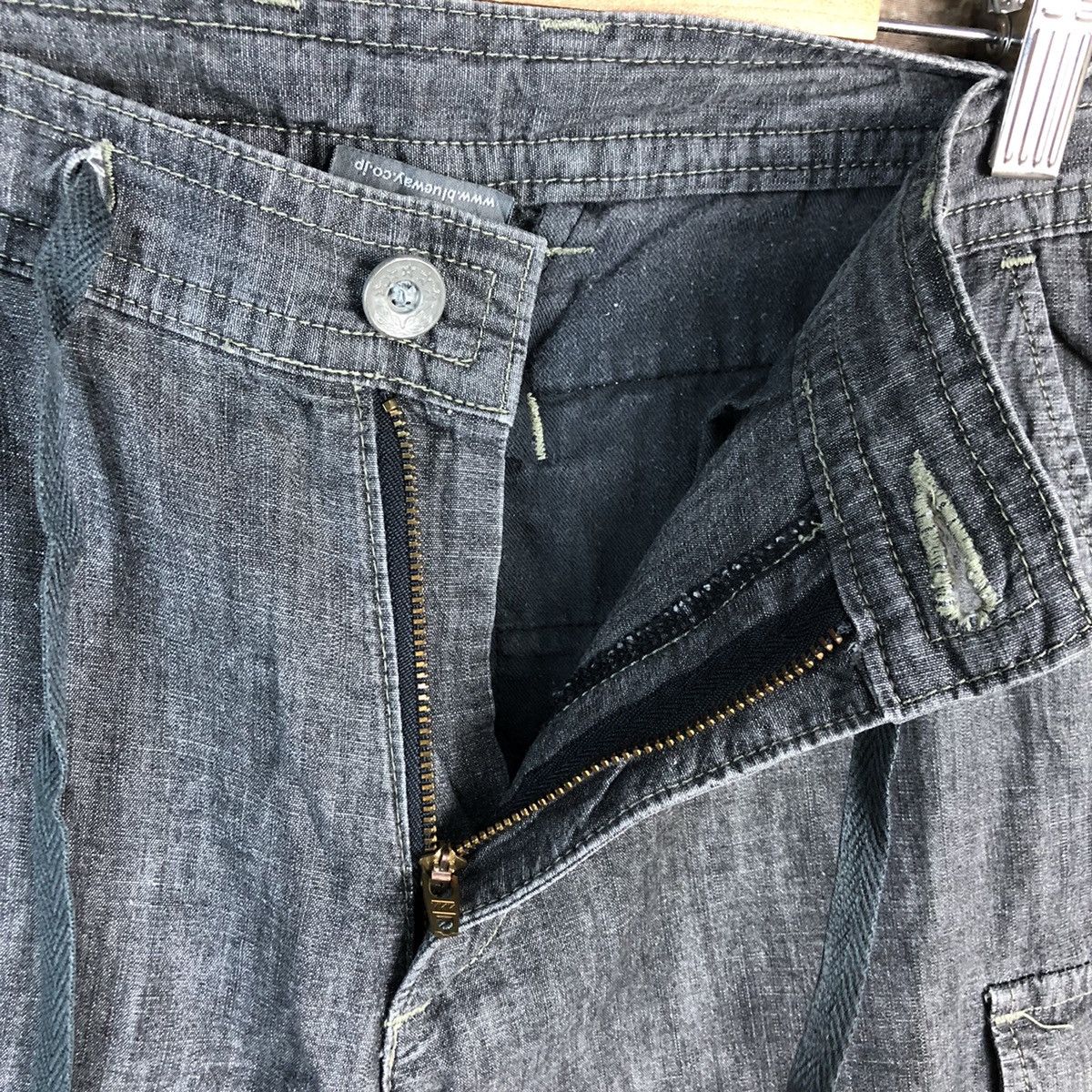 Japanese Brand Et Boite Grey Cargo utility Multipocket Pants #A2438 Size 27" / US 4 / IT 40 - 14 Thumbnail