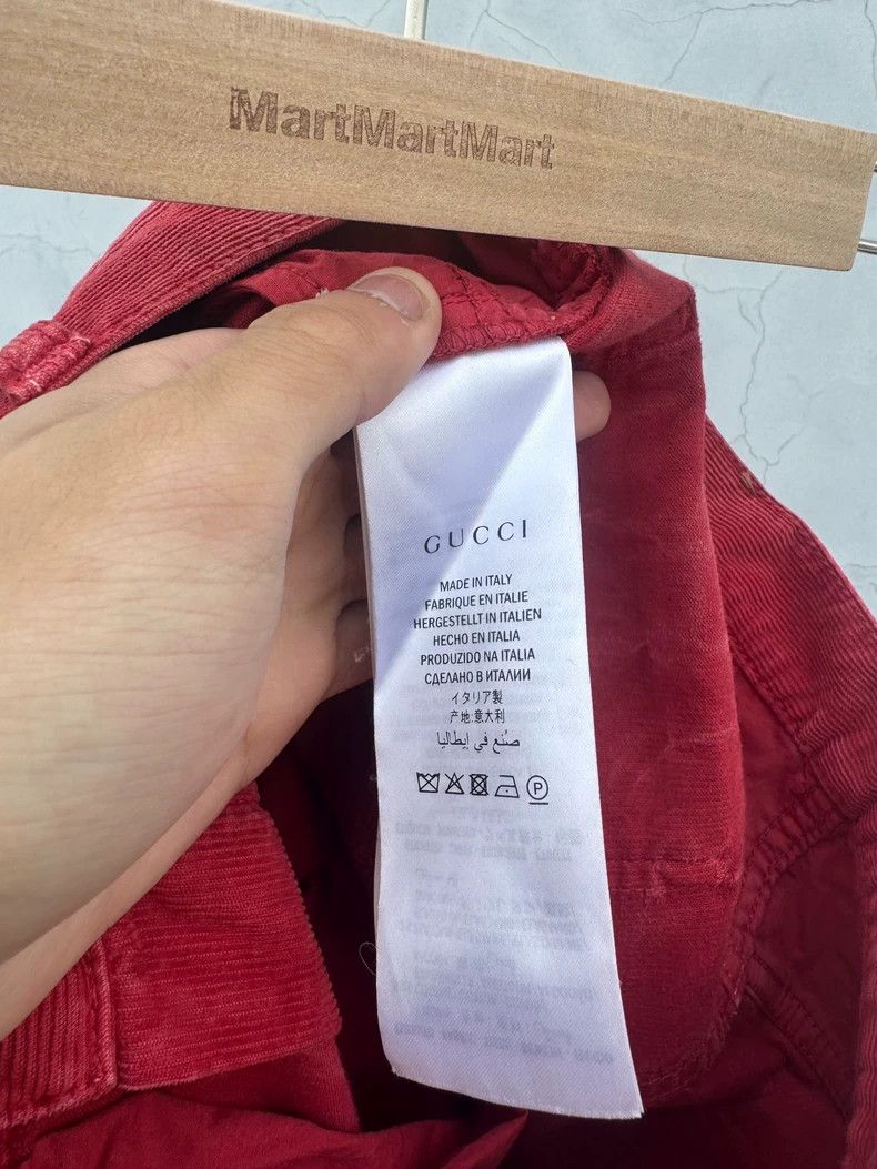 Gucci Gucci Red corduroy flared pants 2501-Nextarrow Size 28" / US 6 / IT 42 - 8 Thumbnail