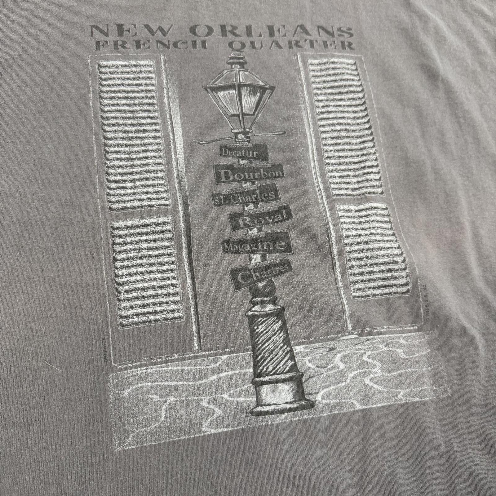 Anvil Vtg 90s New Orleans French Quarter Shirt Single Stitch 2XL Size US XXL / EU 58 / 5 - 2 Thumbnail