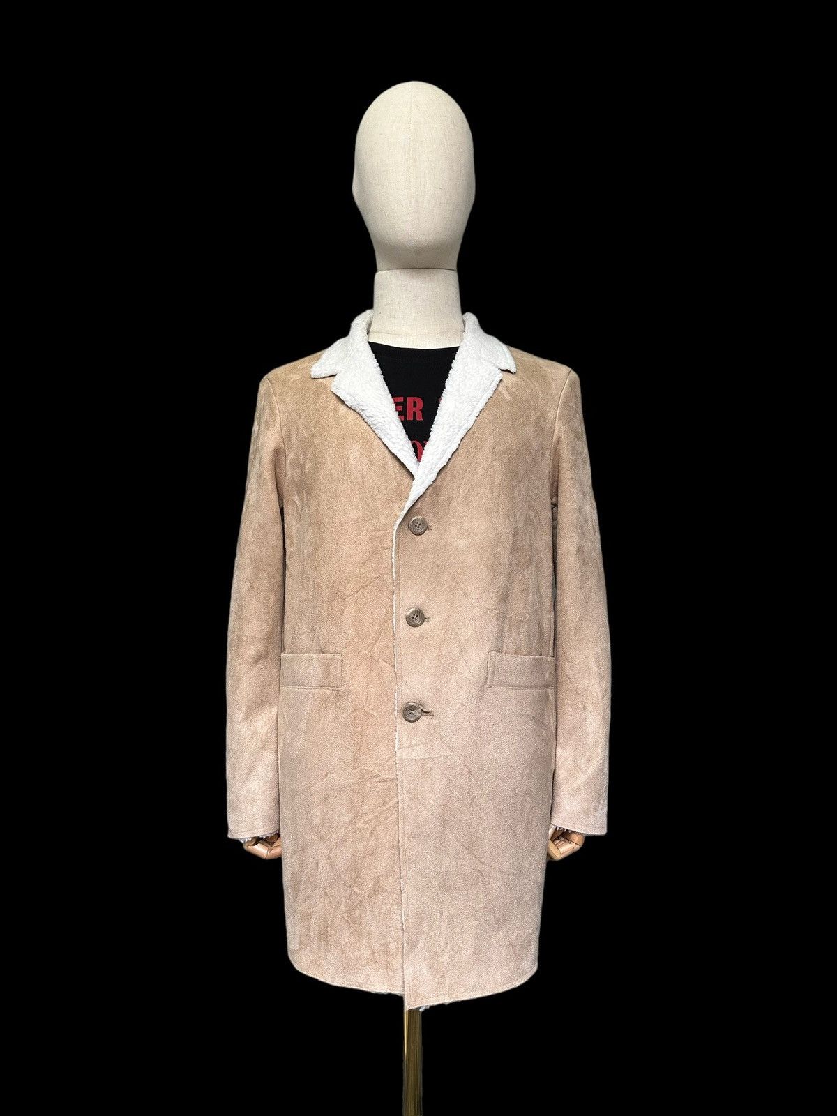 Japanese Brand Avant-garde Rubik moleskin Sherpa long coat Size US L / EU 52-54 / 3 - 2 Thumbnail